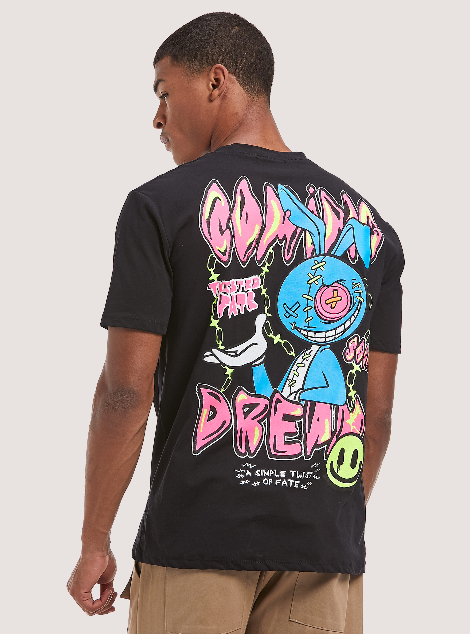 T-shirt with Smile Collection print, BK1 BLACK