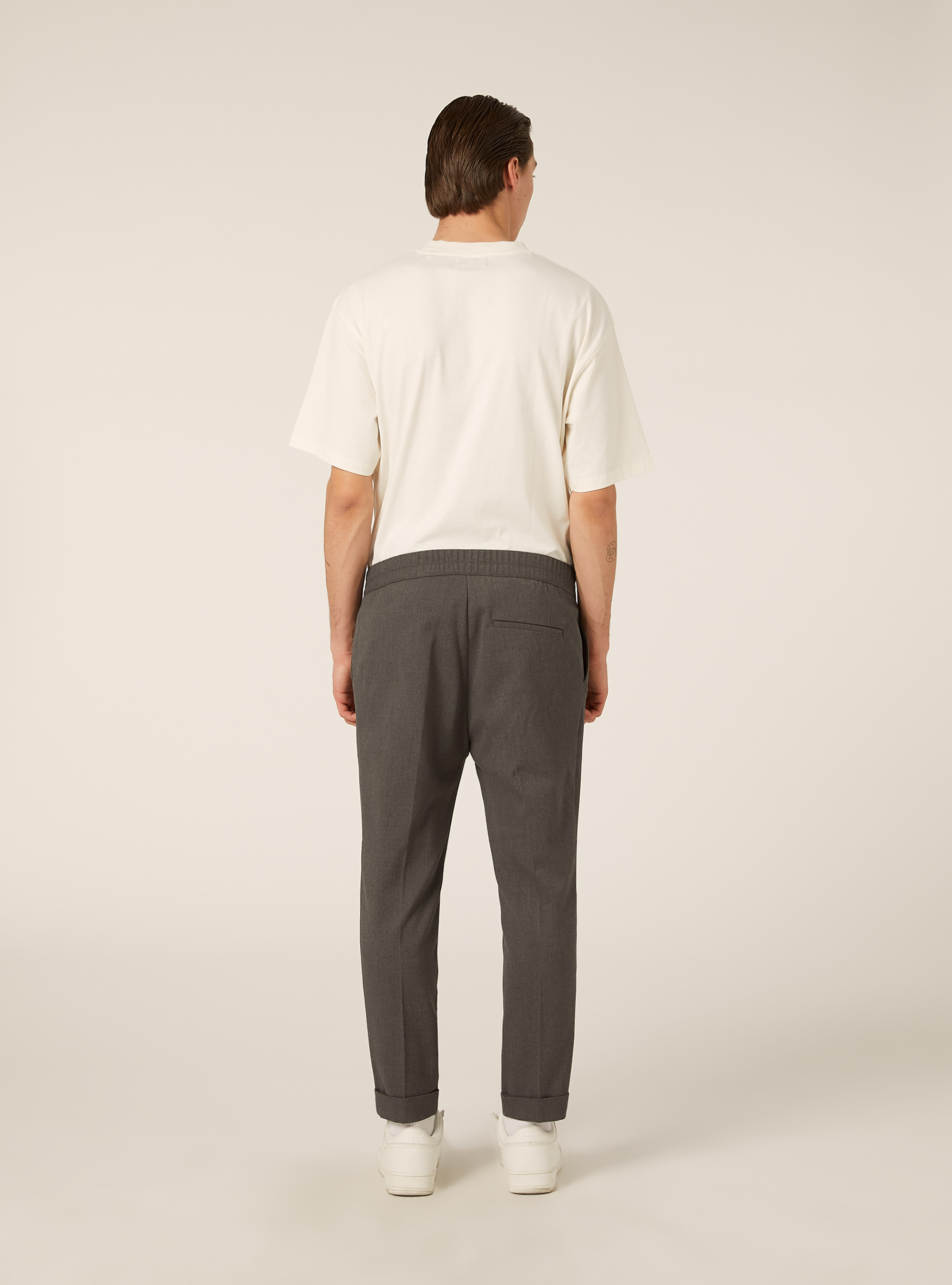 Klassische Hose mit Bundfalten, GY1 GREY DARK