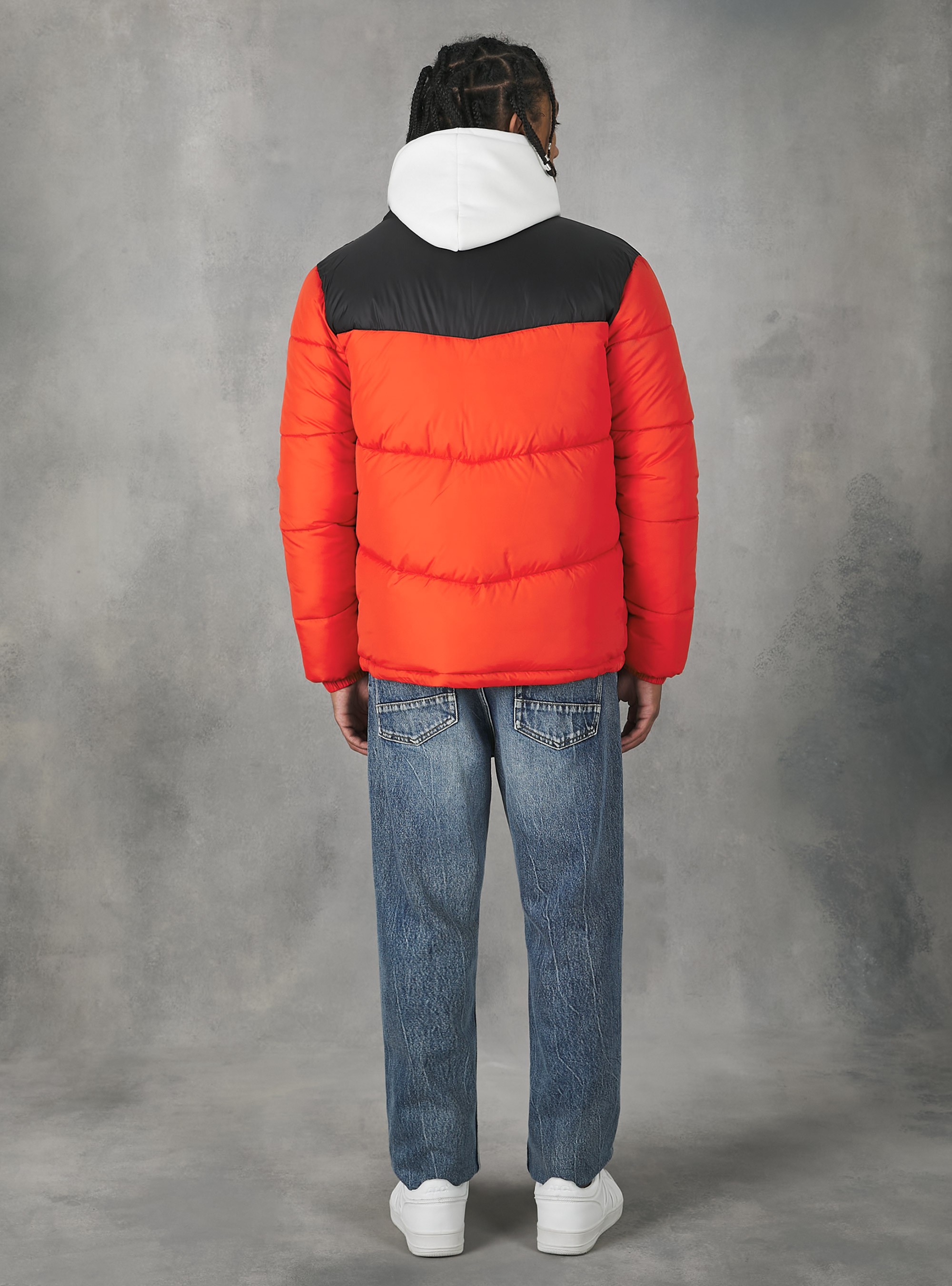 Colour block jacket, OR2 ORANGE MED.