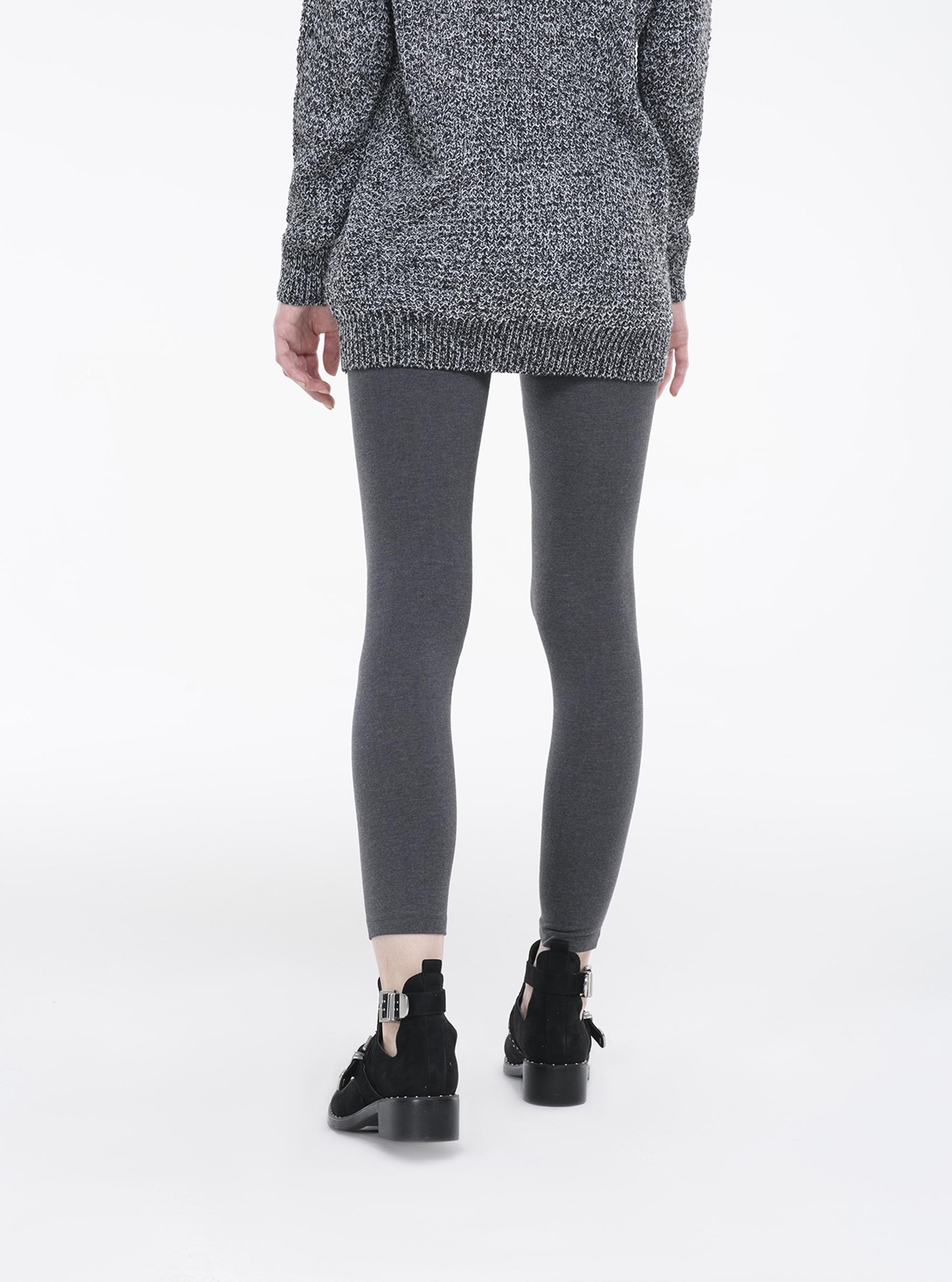 Leggings elasticizzati, GRIGIO MELANGE