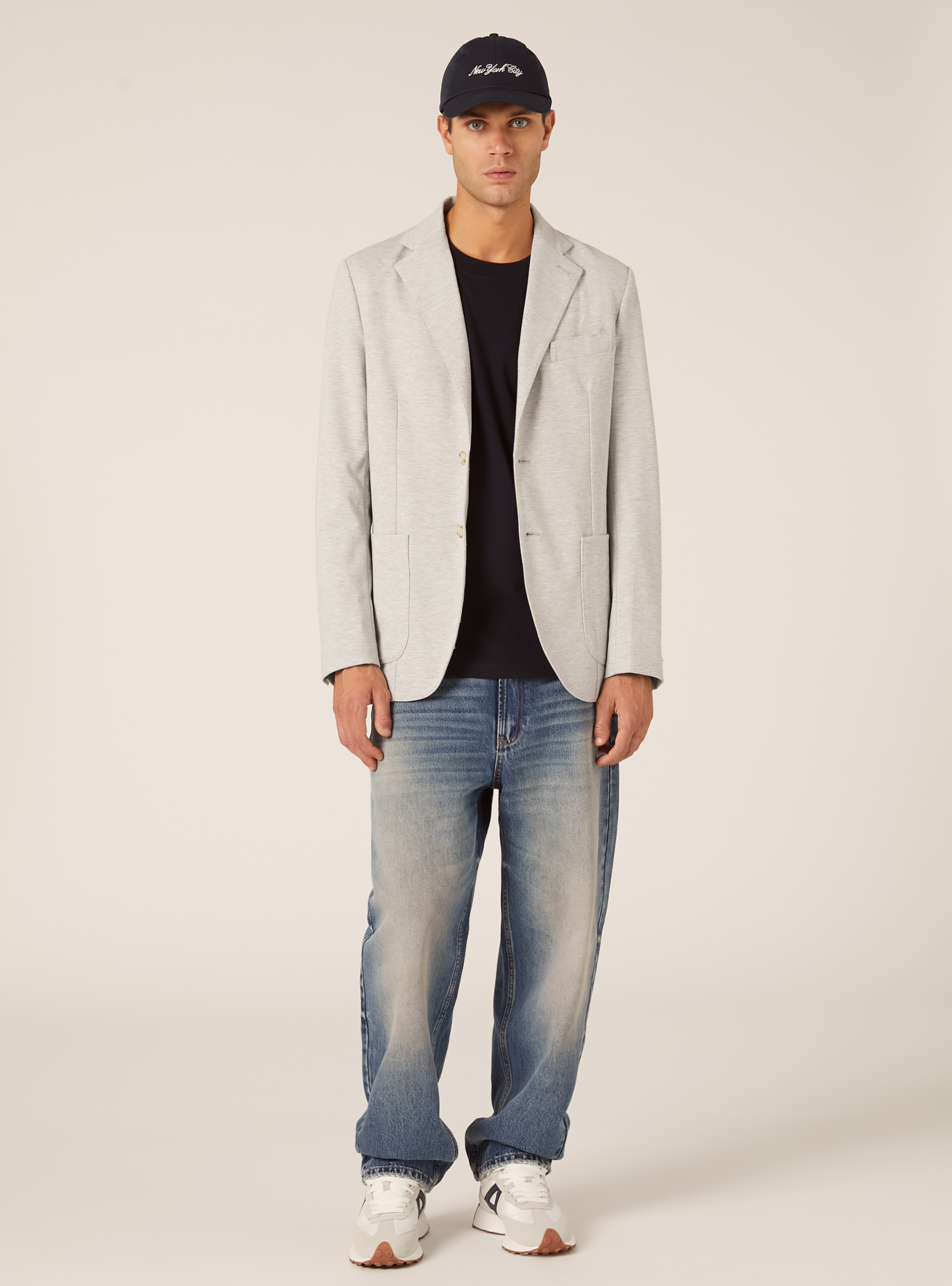 Jersey jacket, MGY3 GREY MEL LIGHT