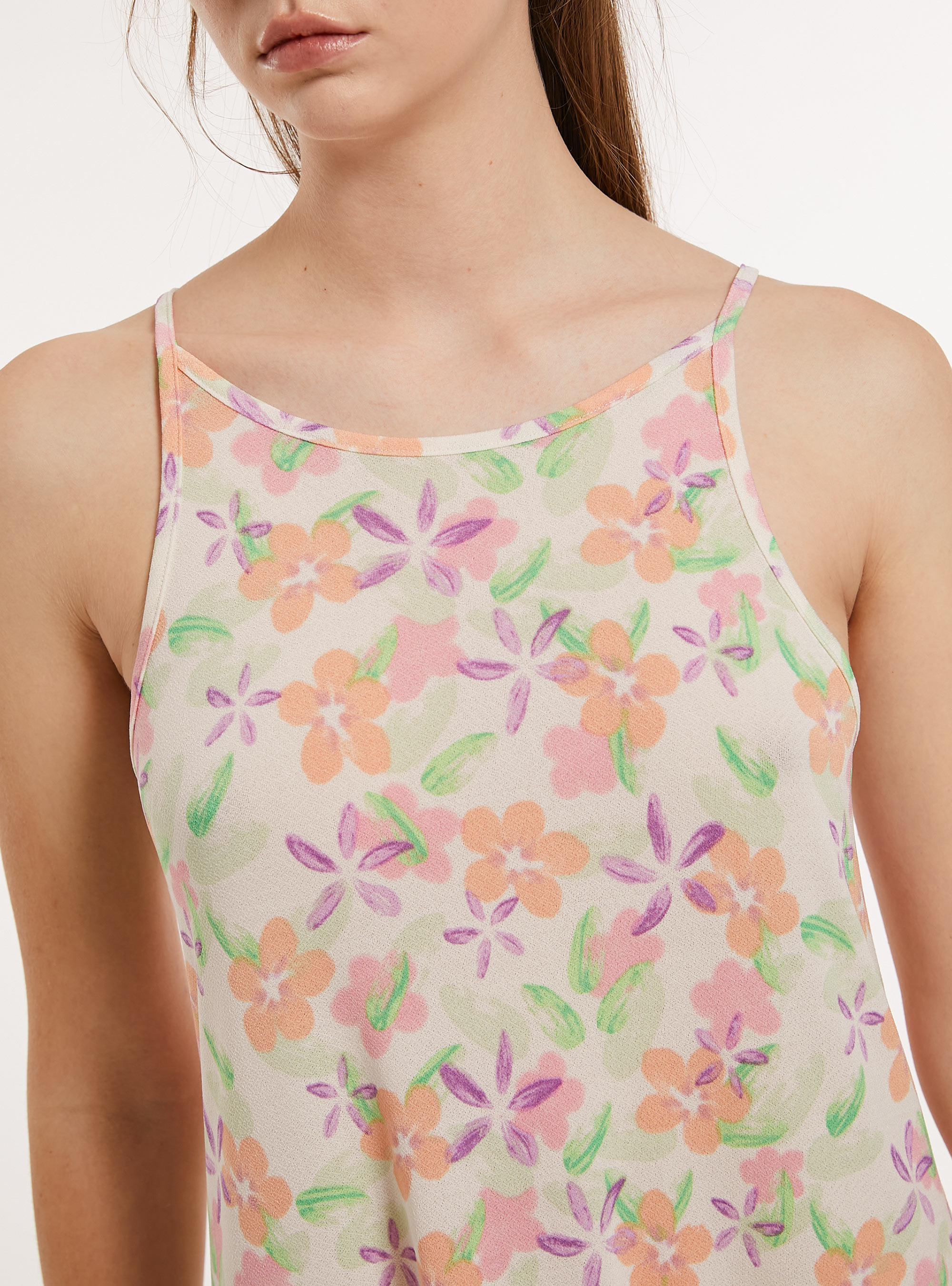 Abito corto fantasia, CR2 CREAM MEDIUM