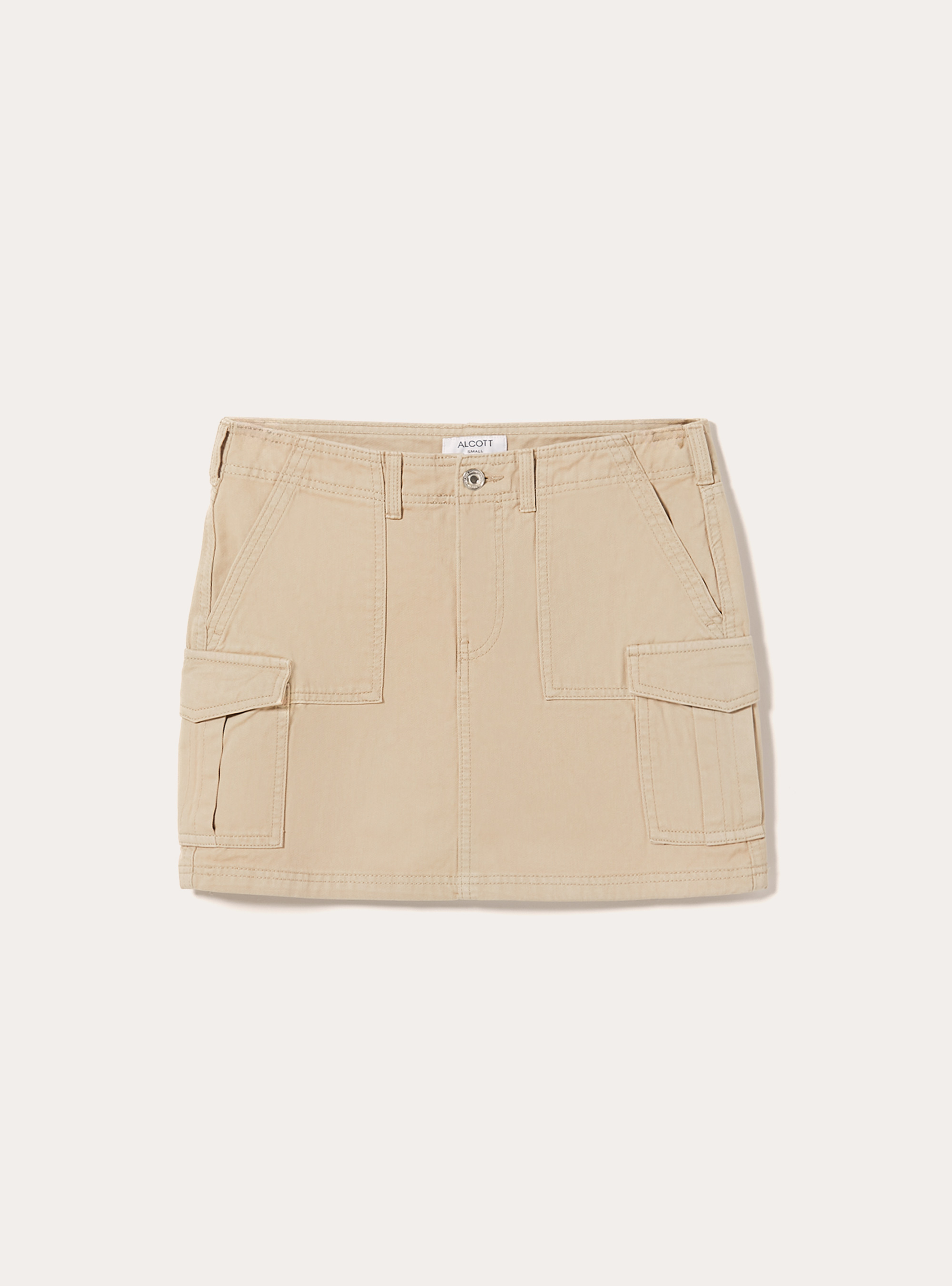 Ripstop cargo miniskirt, BG2 BEIGE MEDIUM