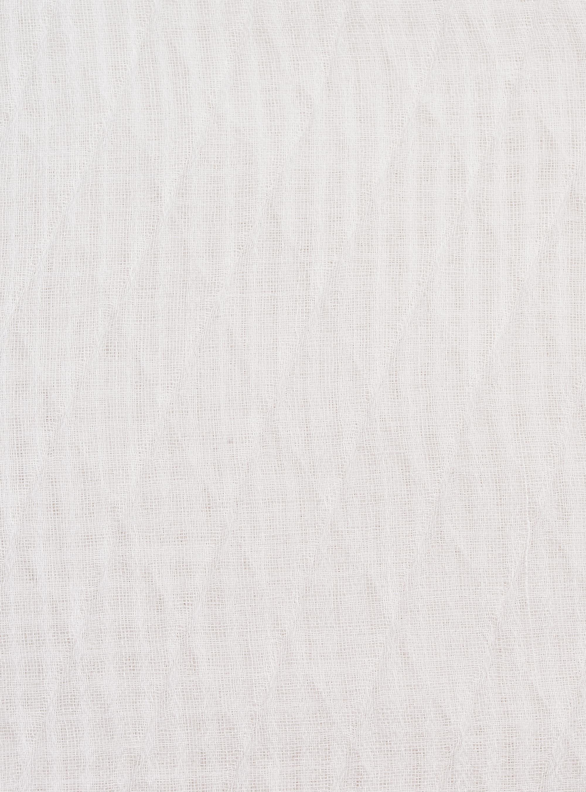 Lightweight scarf with fringes, WHITE