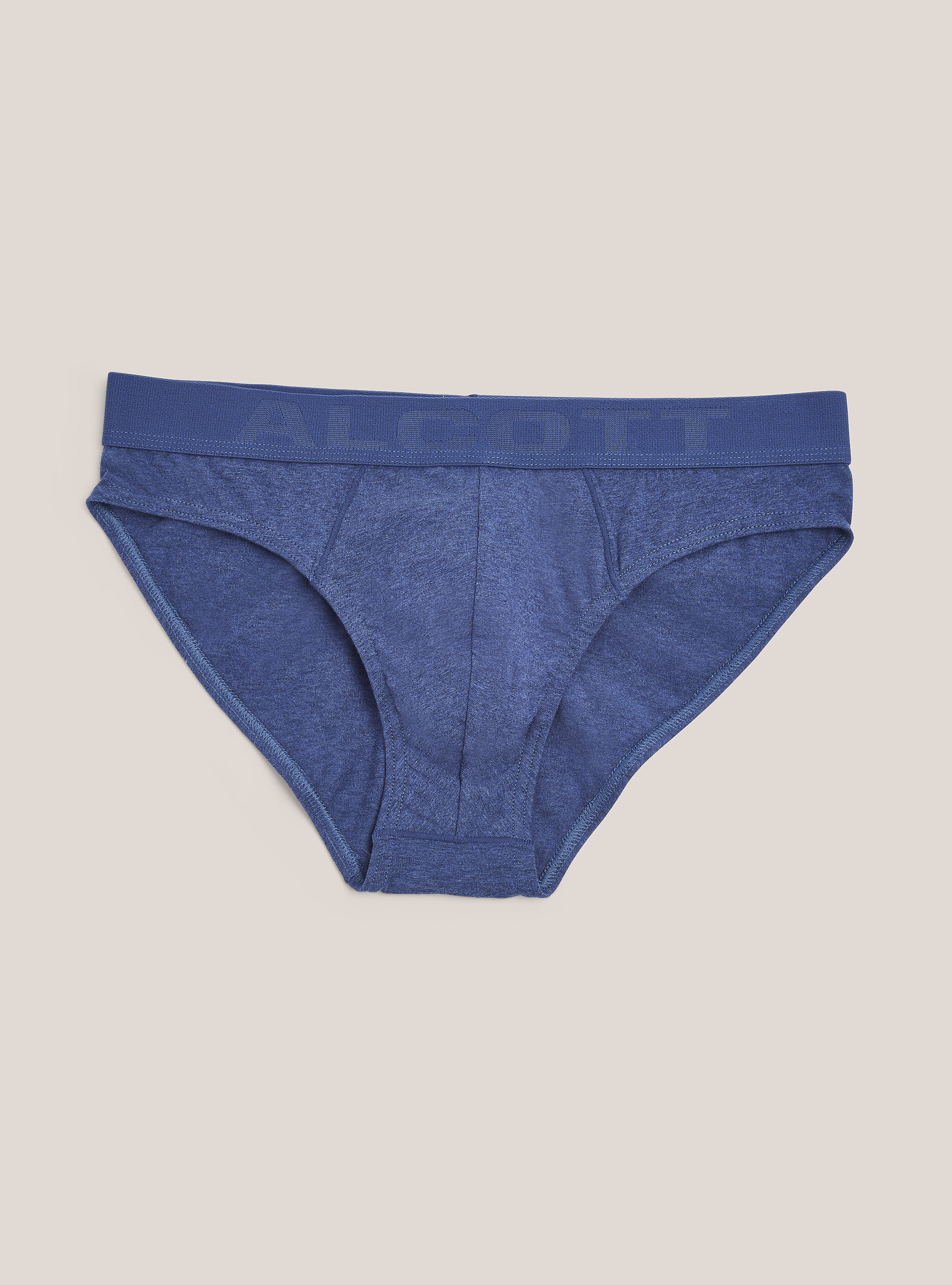 Elastic cotton slip with logo, C2292 BLUE MEL