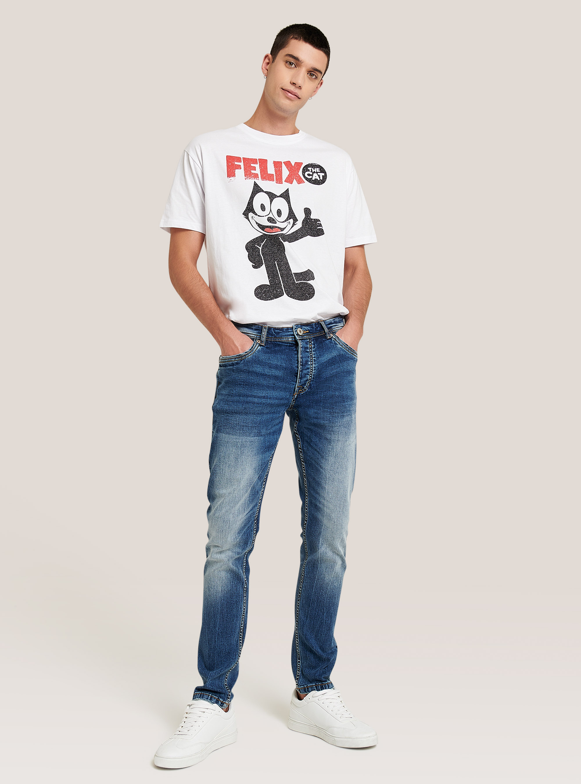 Skinny fit stretch denim jeans, AZURE