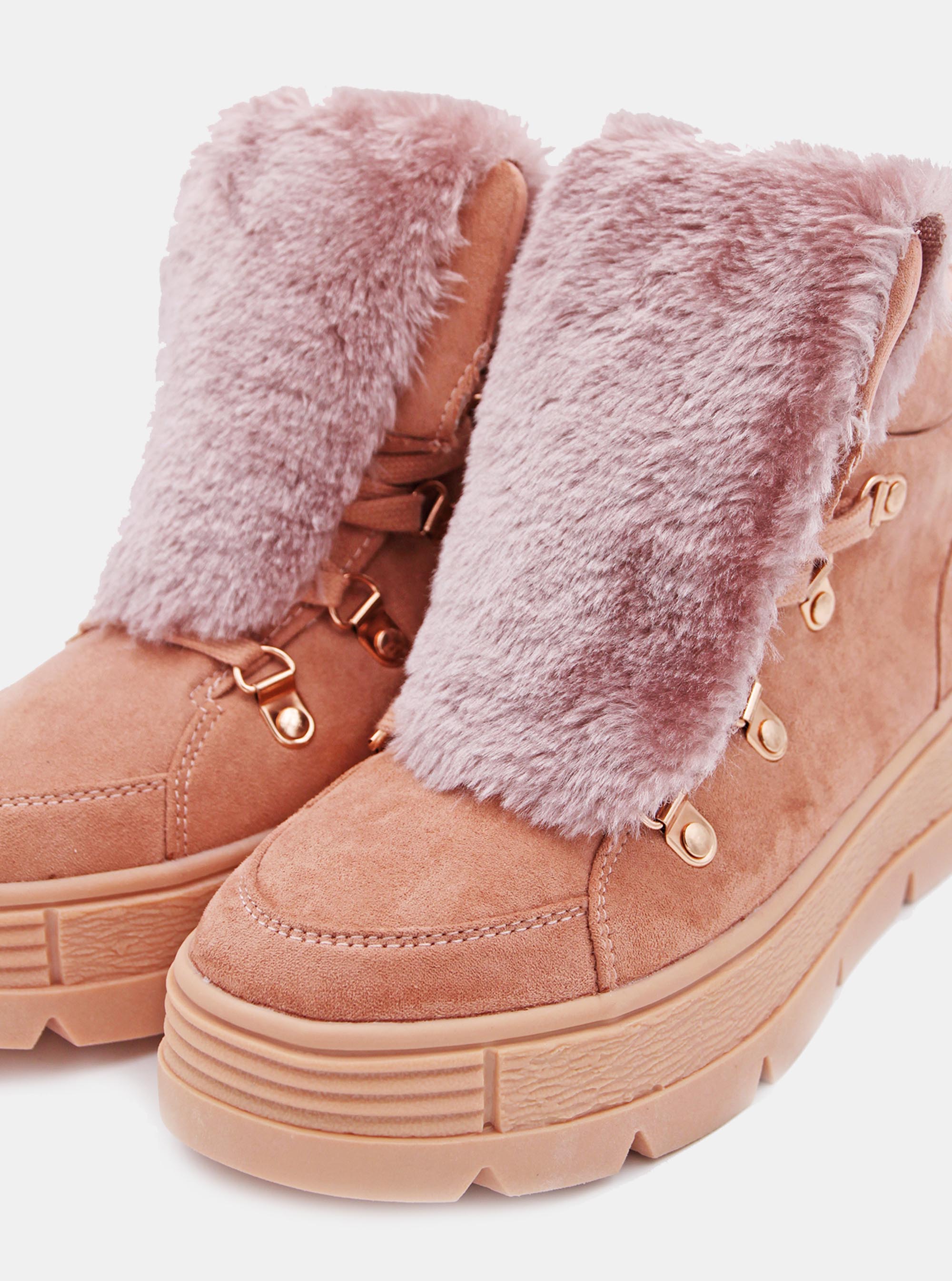 Stivaletto con fur, C051 PINK