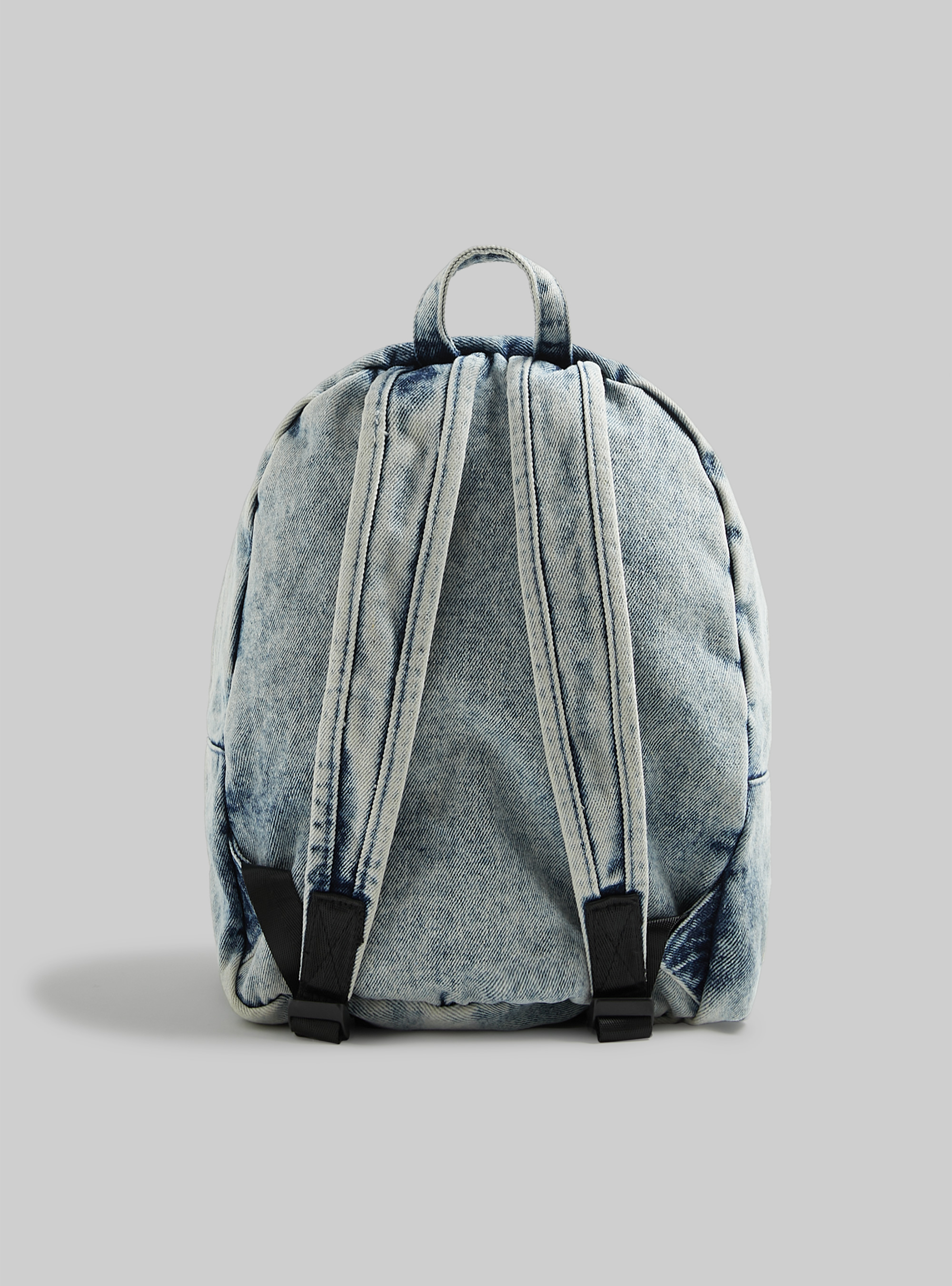 Sac à dos en denim délave, AZ3 AZURE LIGHT