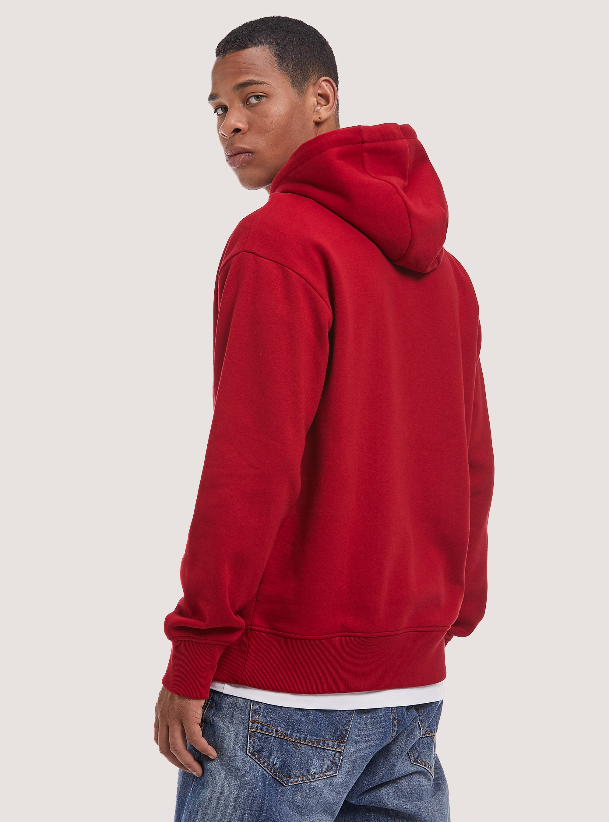 Sweatshirt with print and hood, RD2 RED MEDIUM