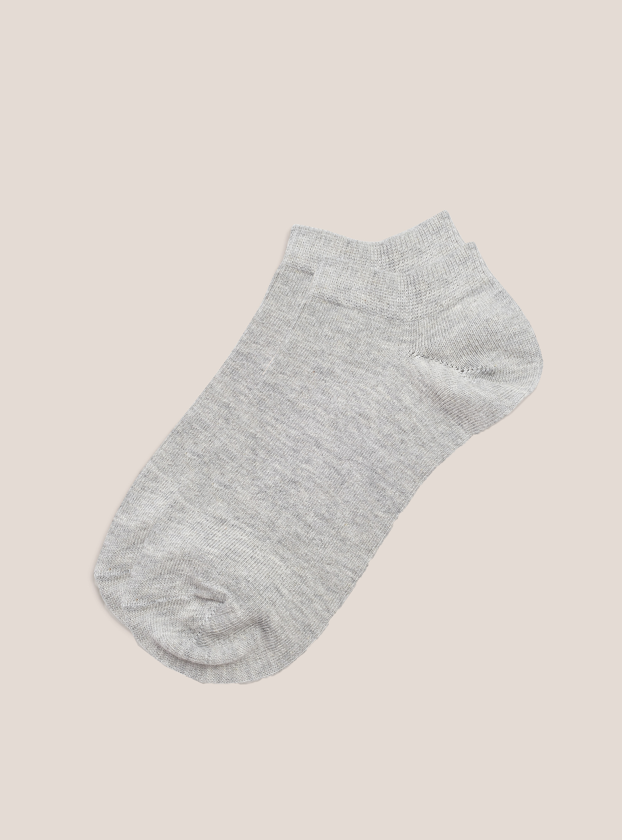 Lot de 4 paires de chaussettes en coton, MGY3 GREY MEL LIGHT
