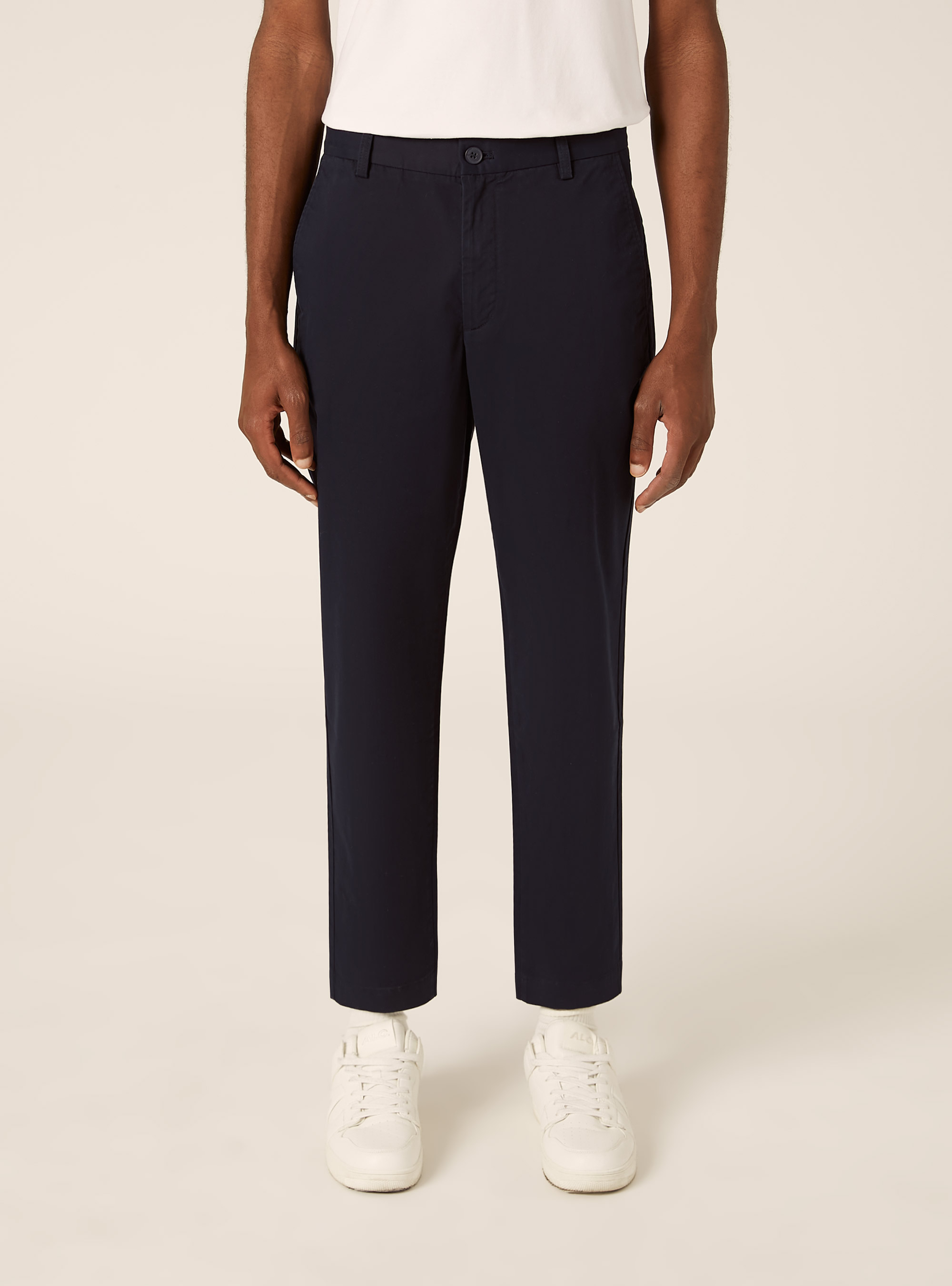 Slim fit chino trousers, BL1 BLUE DARK