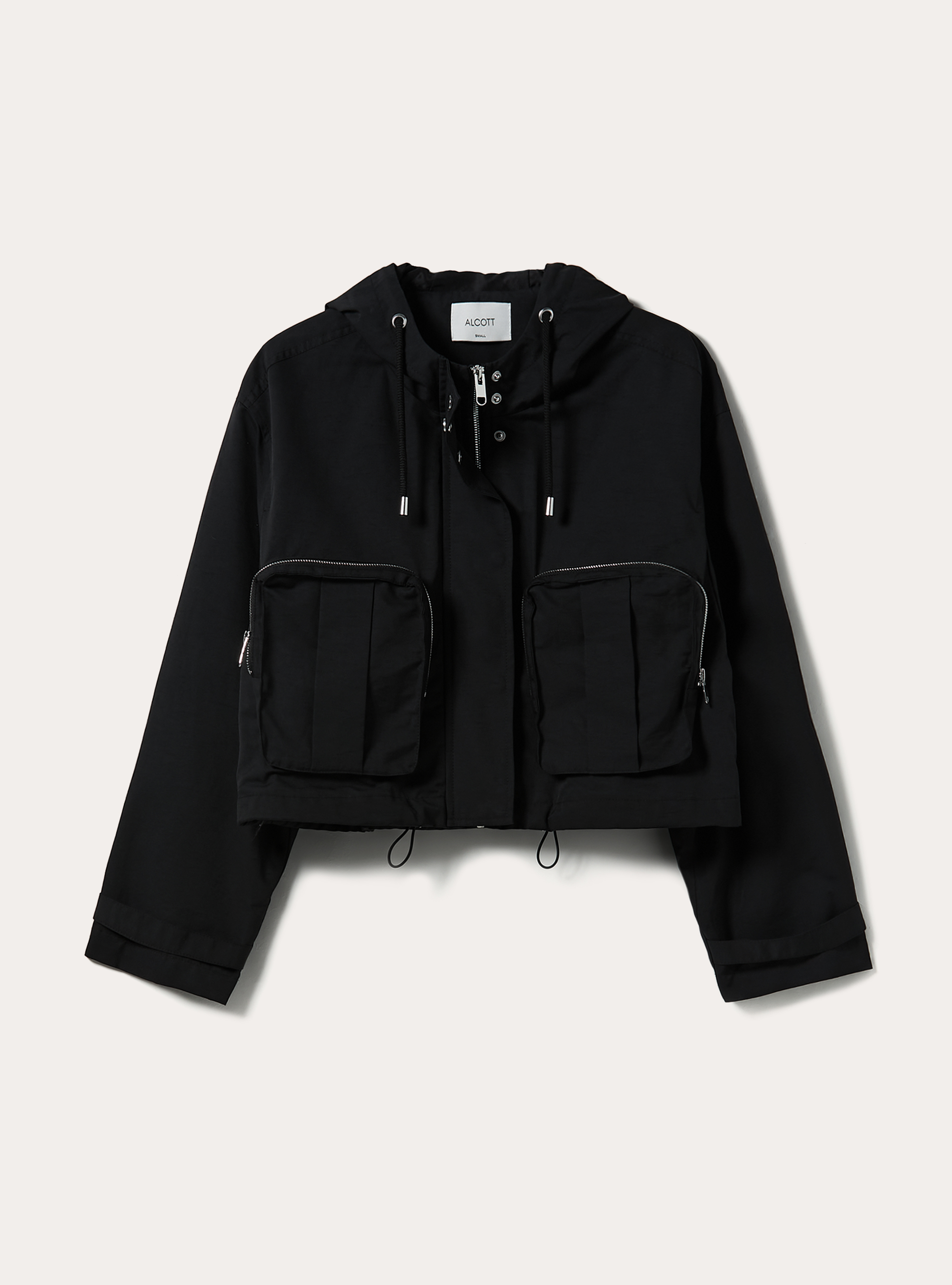 Twill jacket with pockets, BK1 BLACK