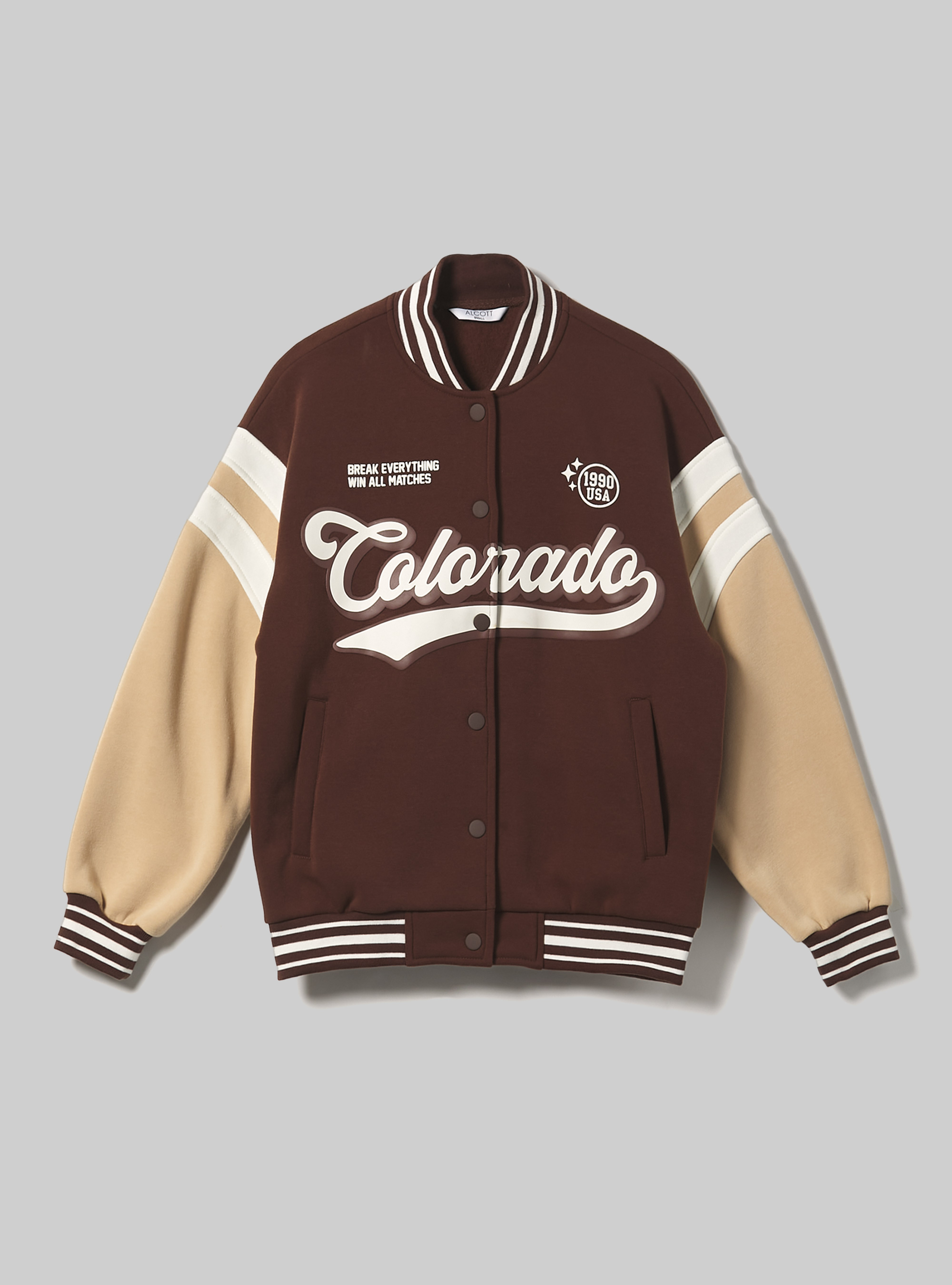 College Bomber Jacket with print