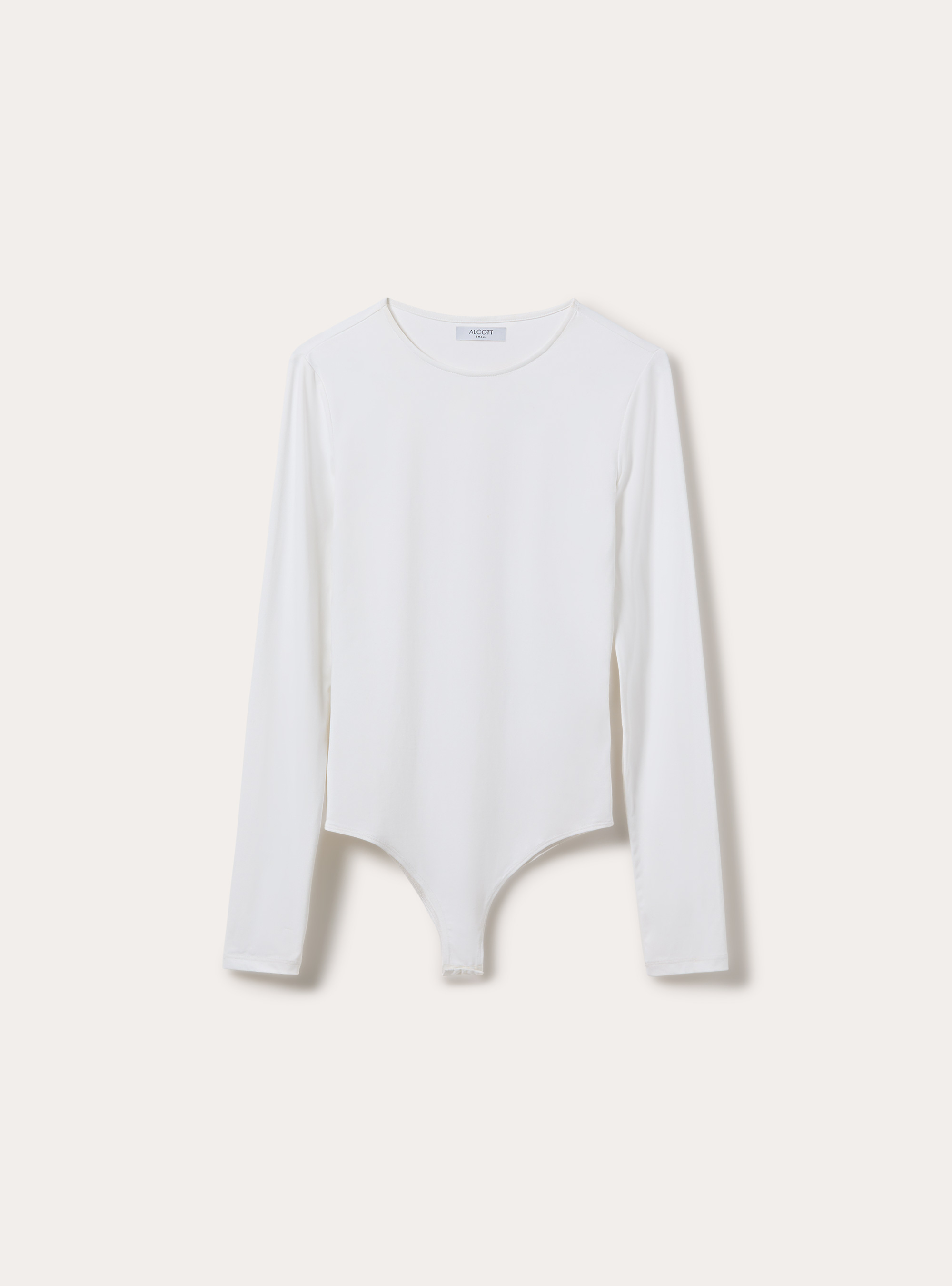 Body girocollo maniche lunghe, WH2 WHITE