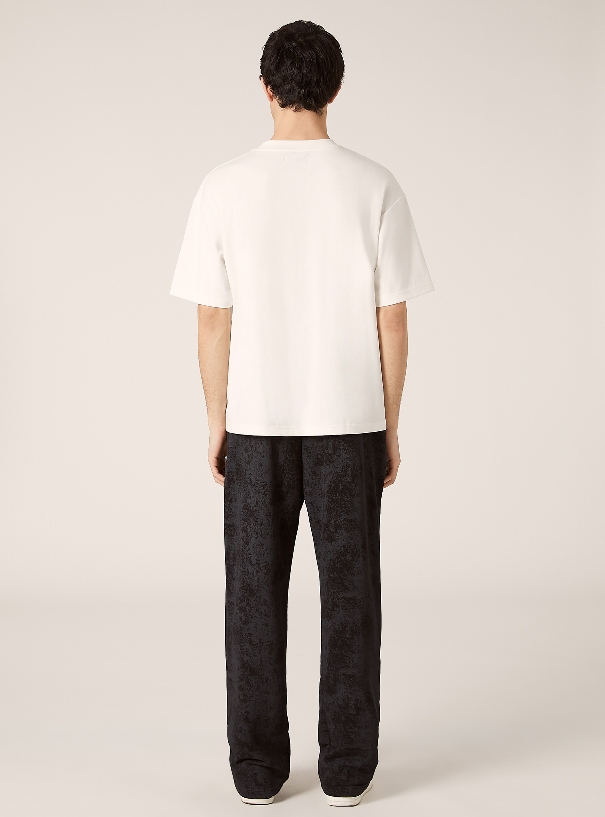 Marbled loose fit joggers, BK1 BLACK