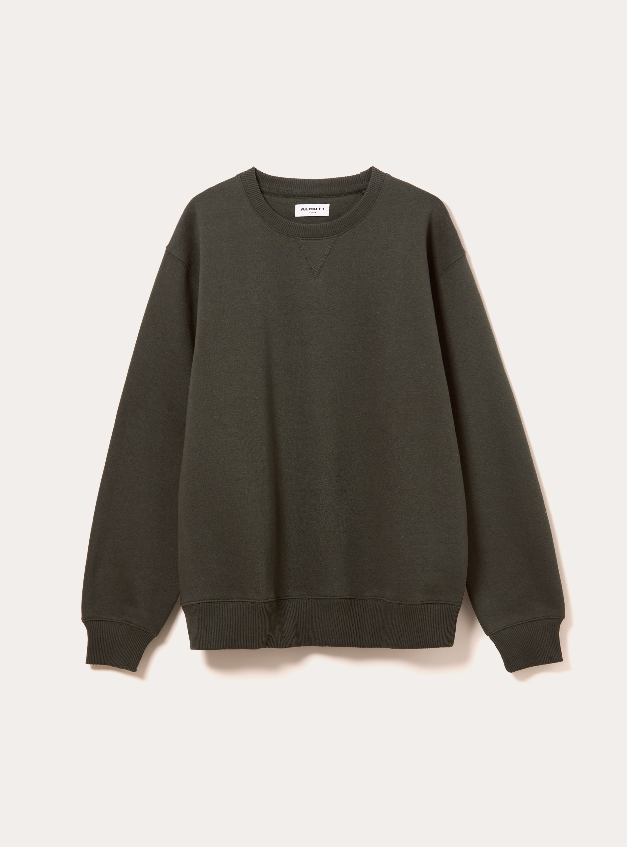 Solid color crew neck sweatshirt, KY1 KAKY DARK