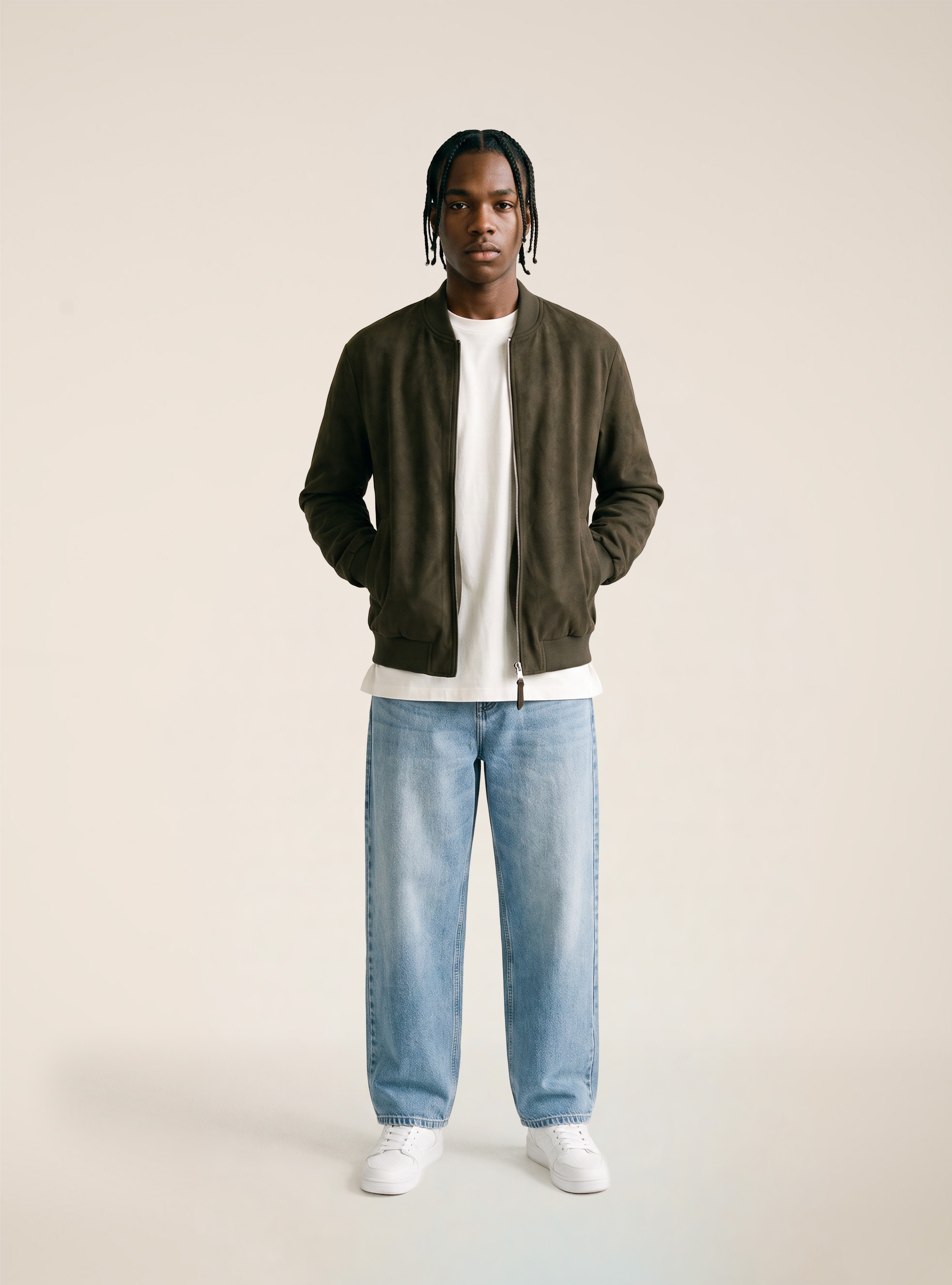 Bomber efecto ante, GY1 GREY DARK