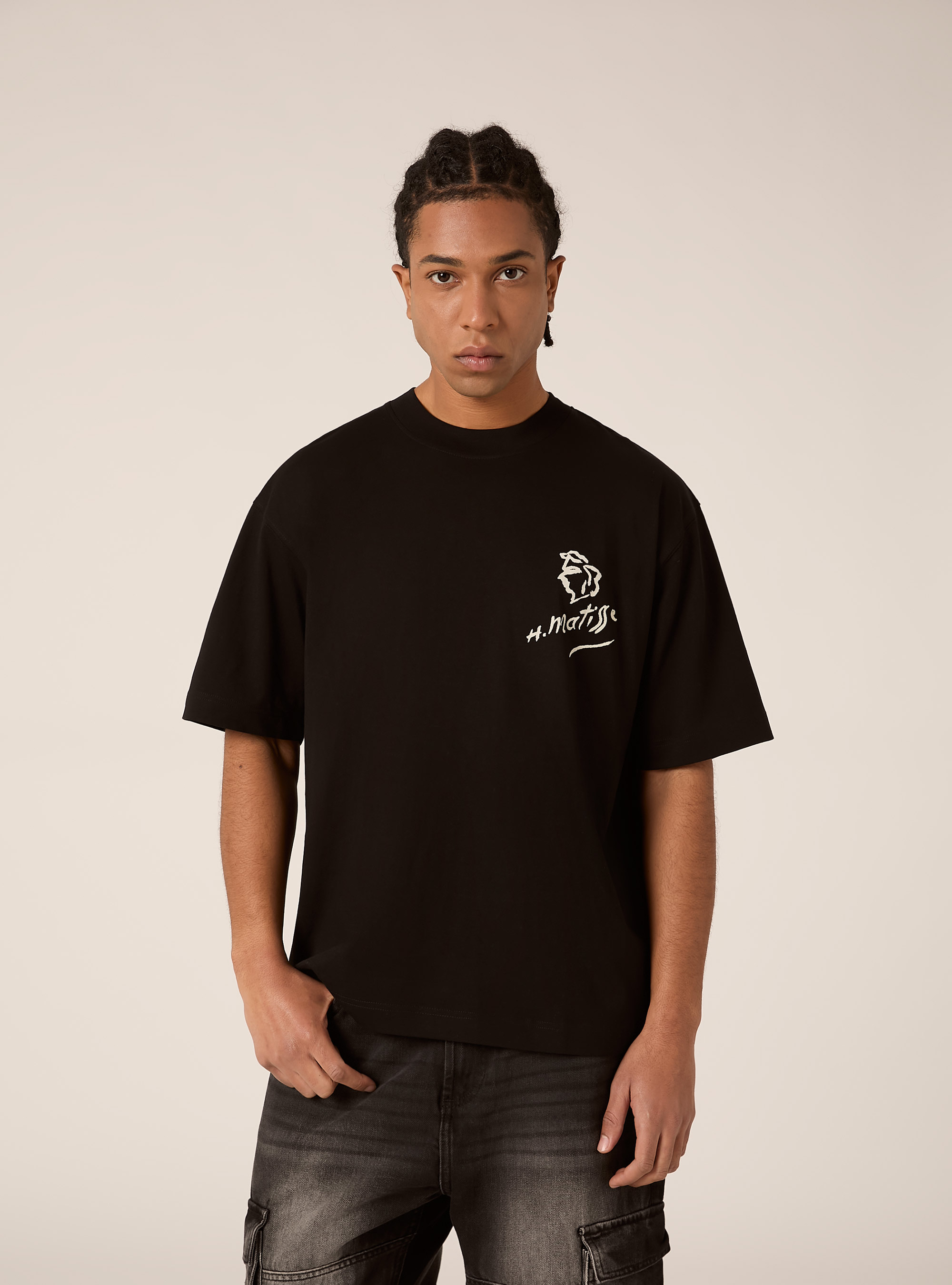 Henri Matisse / Alcott boxy fit T-shirt, BK1 BLACK