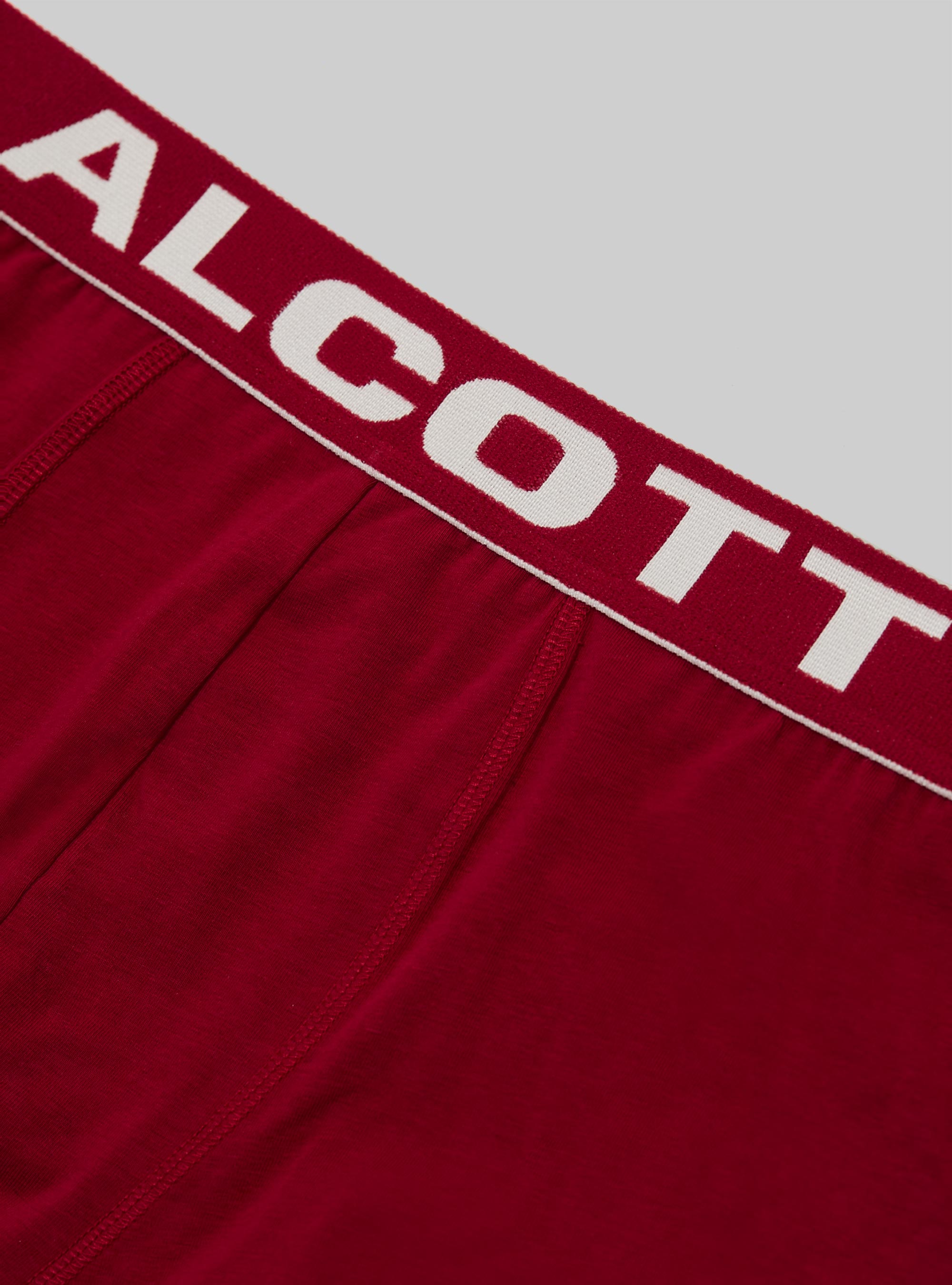 Boxer in cotone elasticizzato con logo, RD2 RED MEDIUM