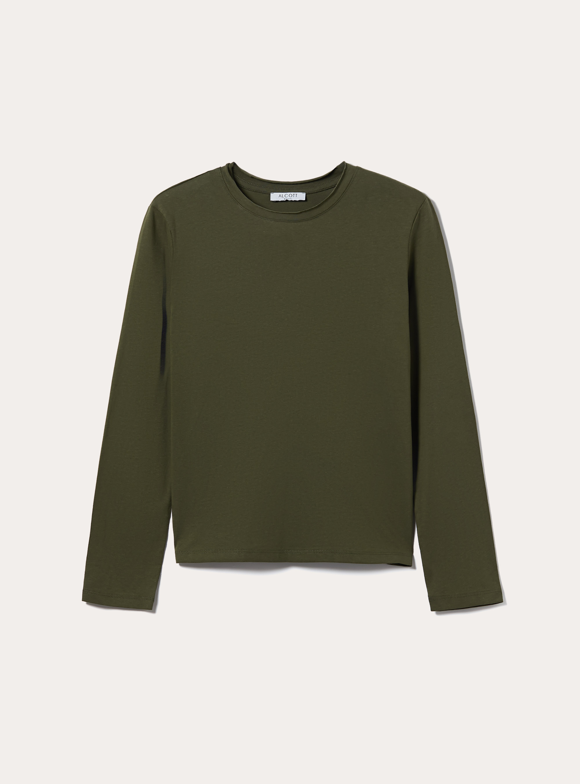 Basic long-sleeved T-shirt, KY1 KAKY DARK