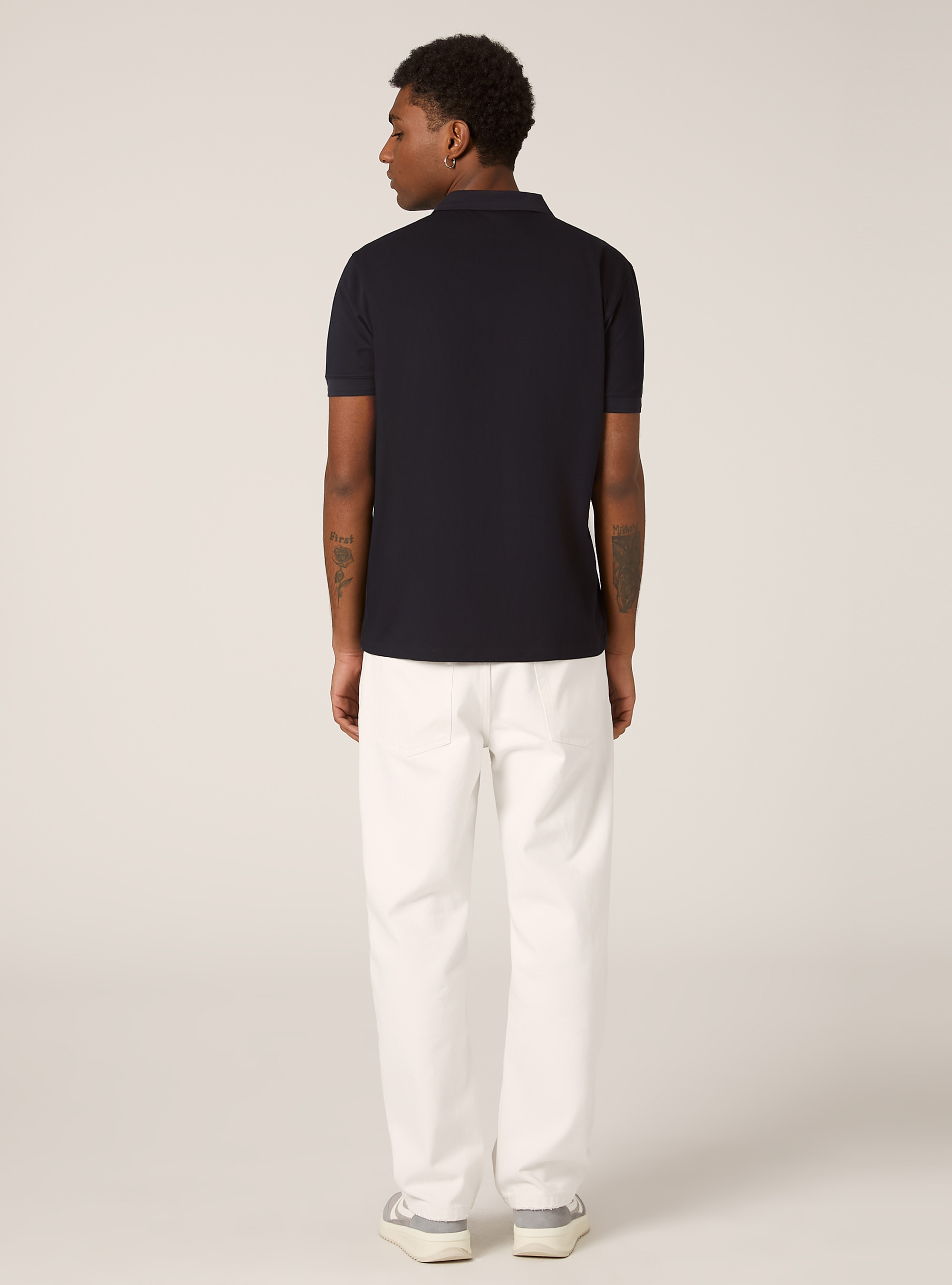 AIRes stretch piquet polo shirt, NA1 NAVY DARK