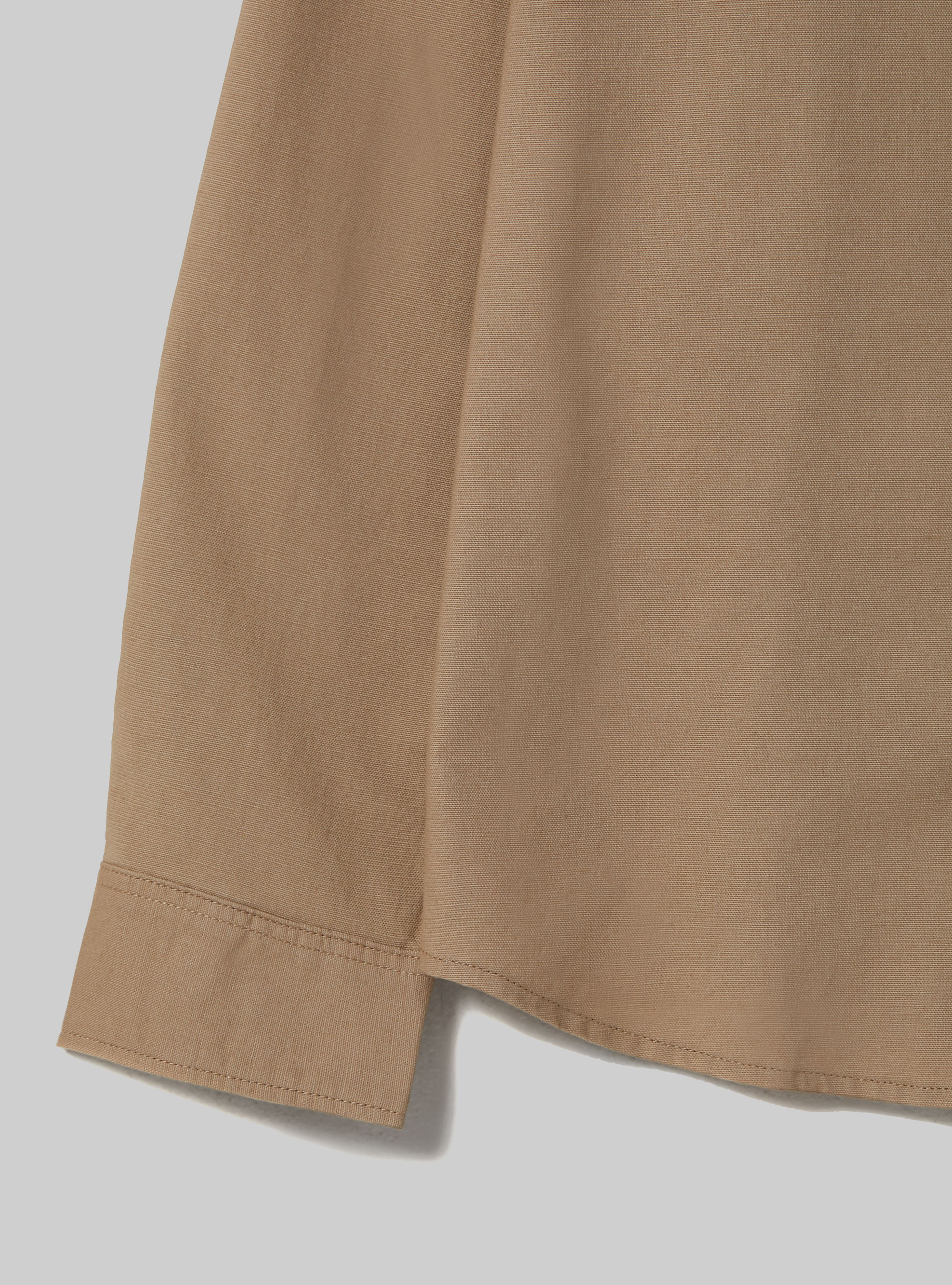 Camisa lisa de algodón, BG2 BEIGE MEDIUM