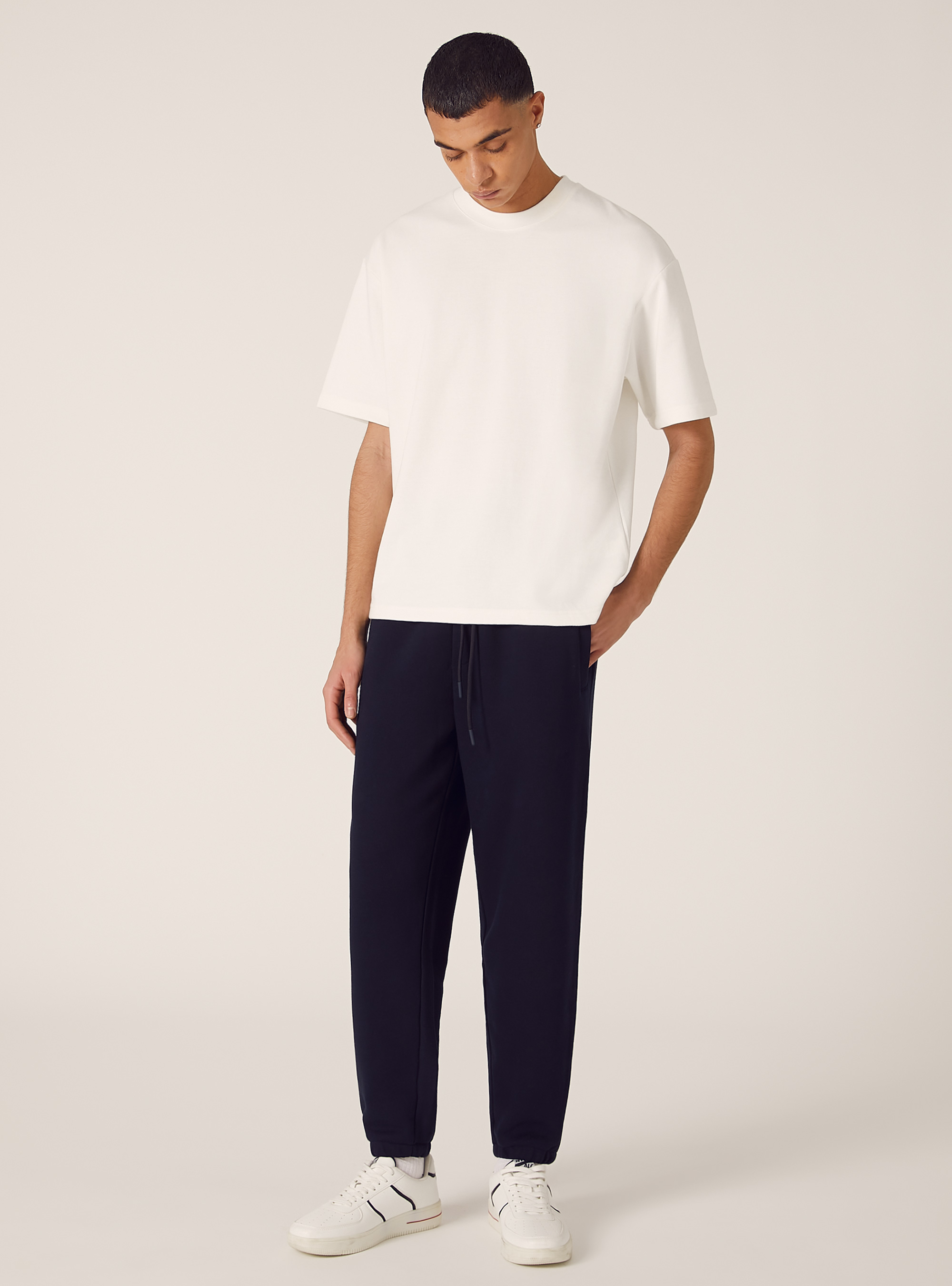 Plüsch-Joggerhose, NA1 NAVY DARK