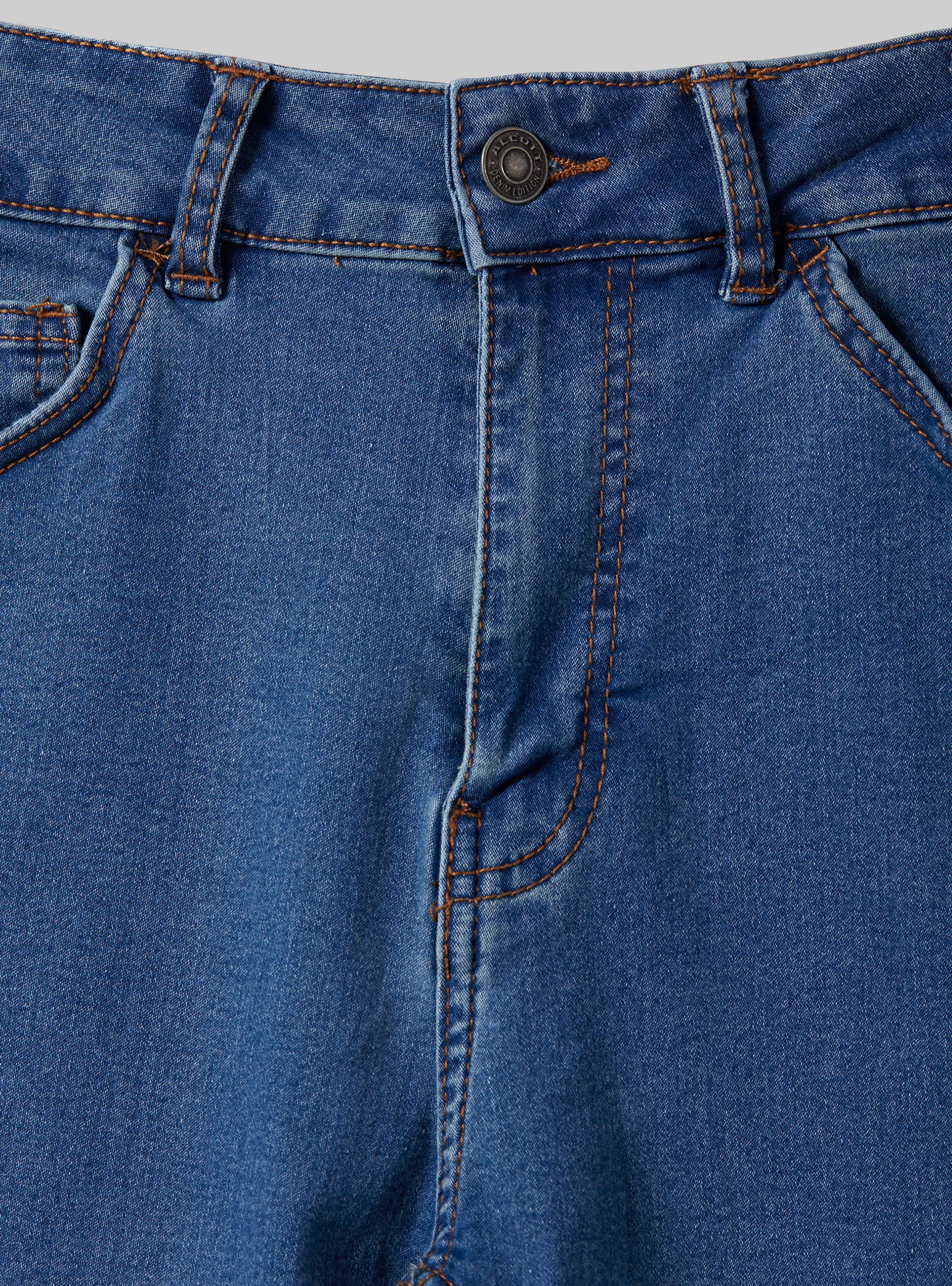 Jean en denim stretch super skinny fit, D003 MEDIUM BLUE