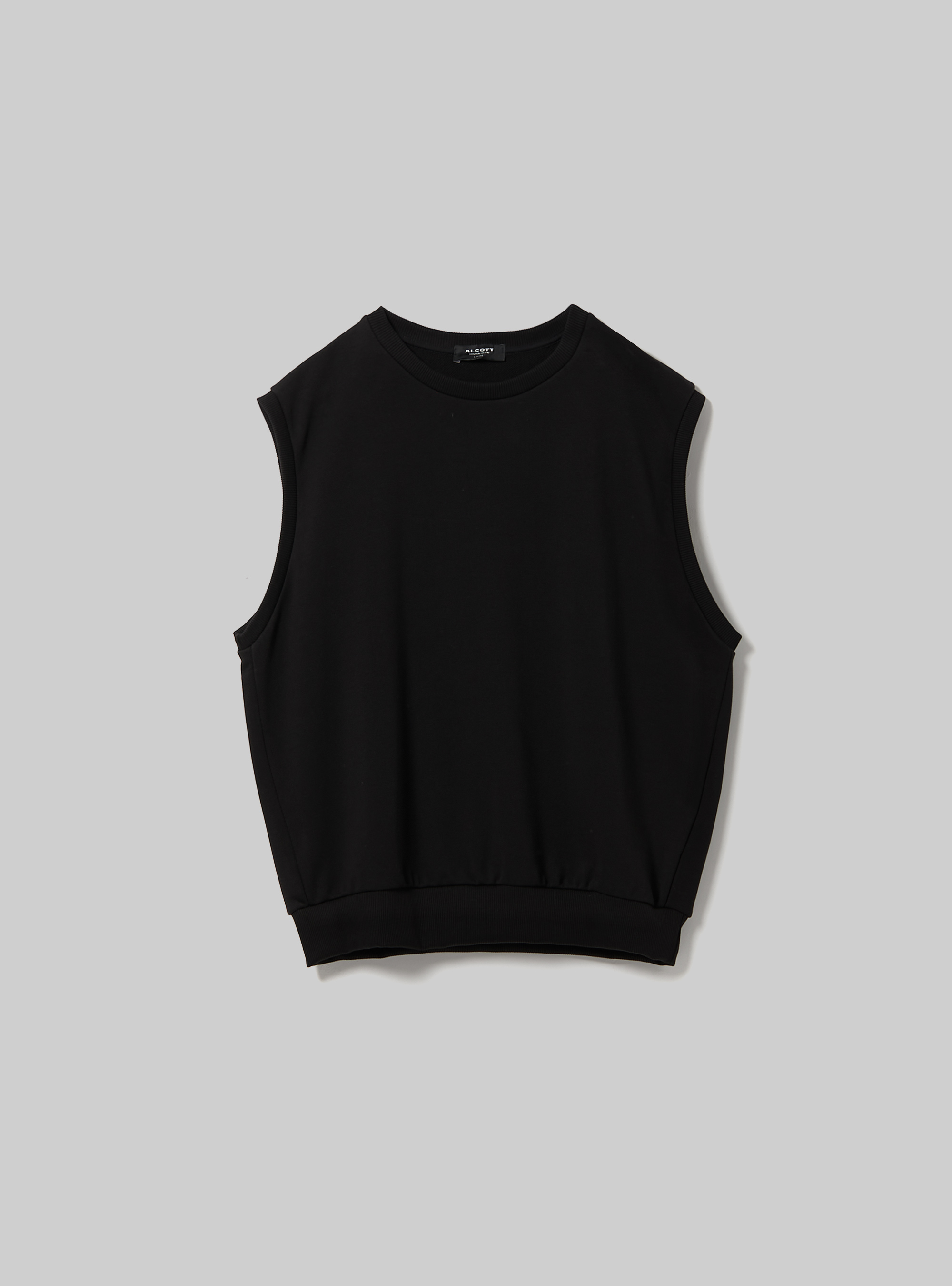 Felpa gilet boxy fit, BK1 BLACK