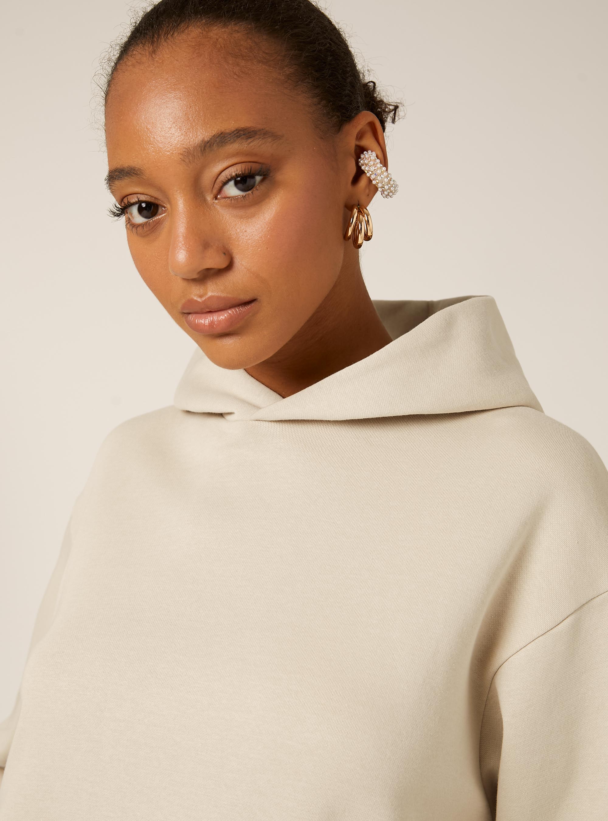 Felpa boxy over fit, BG3 BEIGE LIGHT