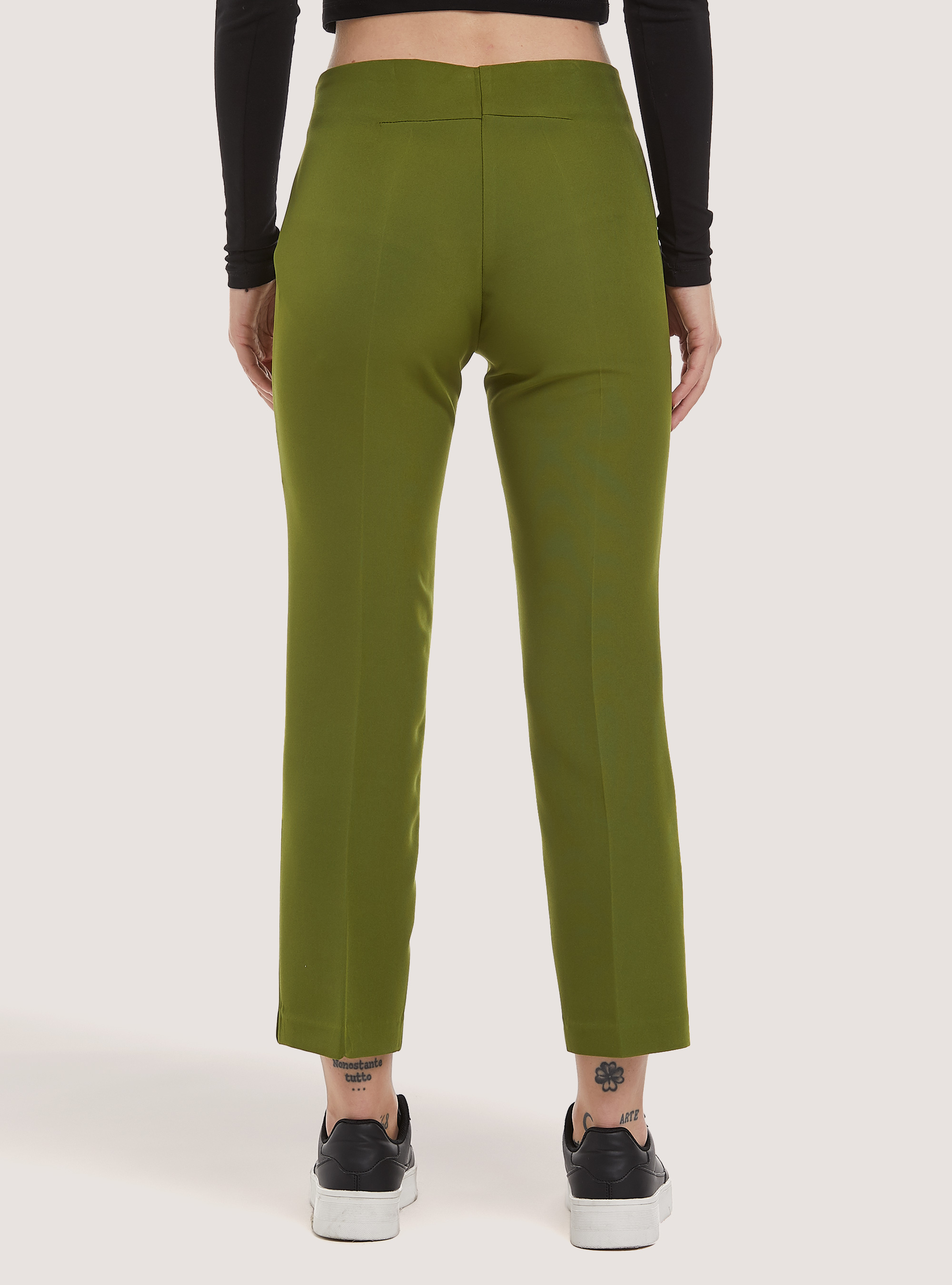 Pantaloni cropped Made in Italy, KY2 KAKY MEDIUM