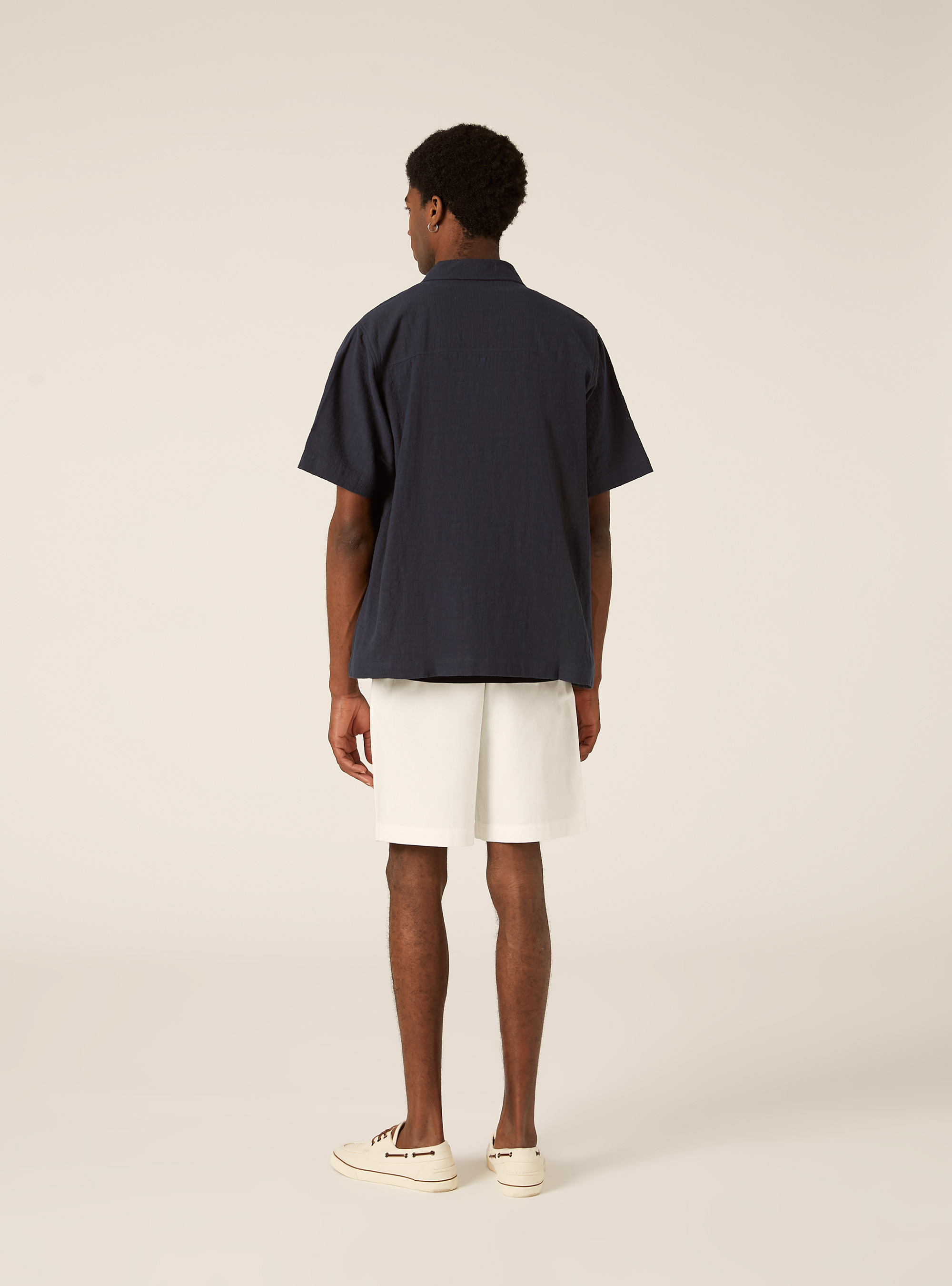 Chemise en coton &agrave; manches courtes, NA2 NAVY MEDIUM