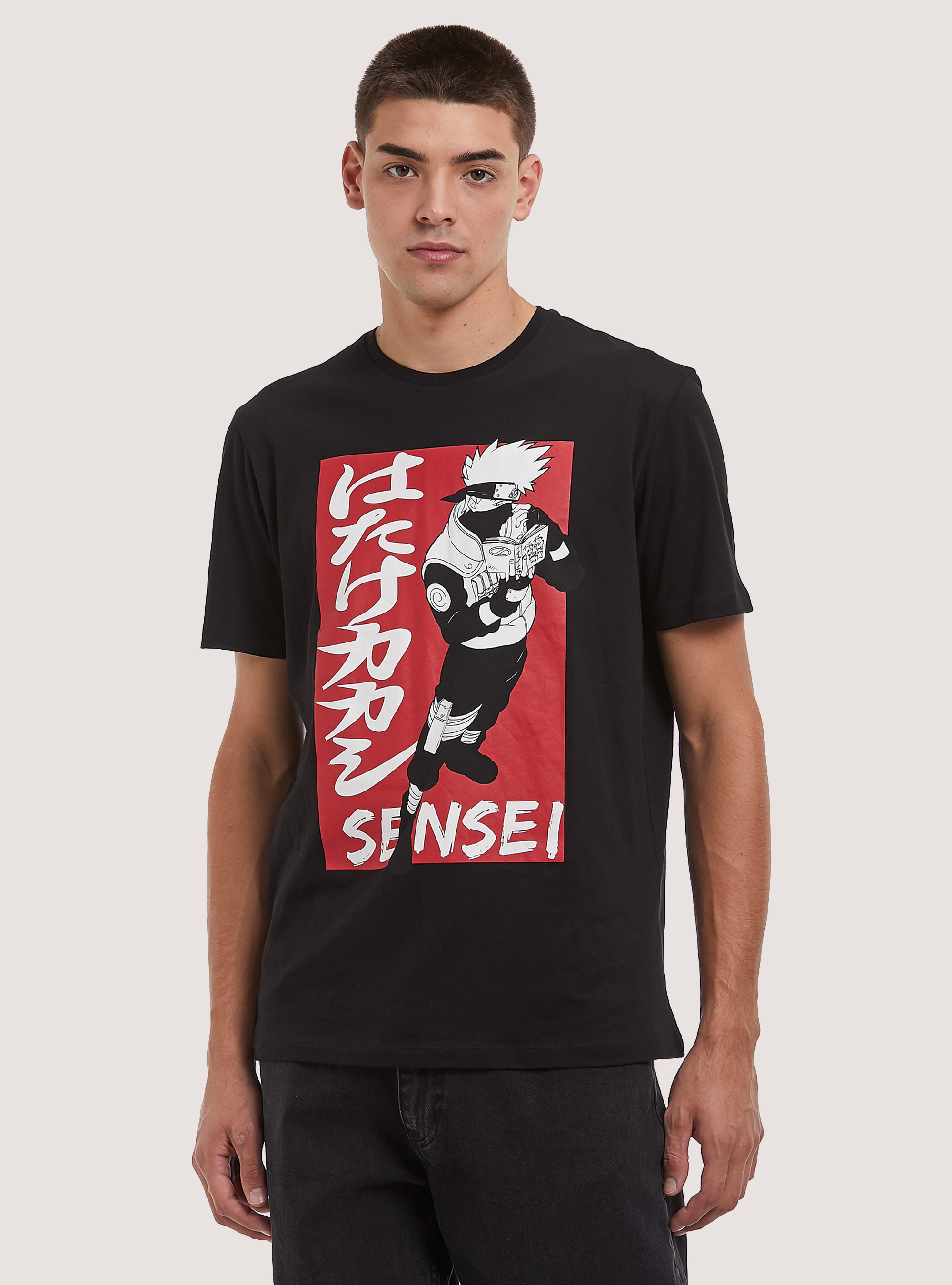 Naruto x Alcott T-shirt, BK1 BLACK