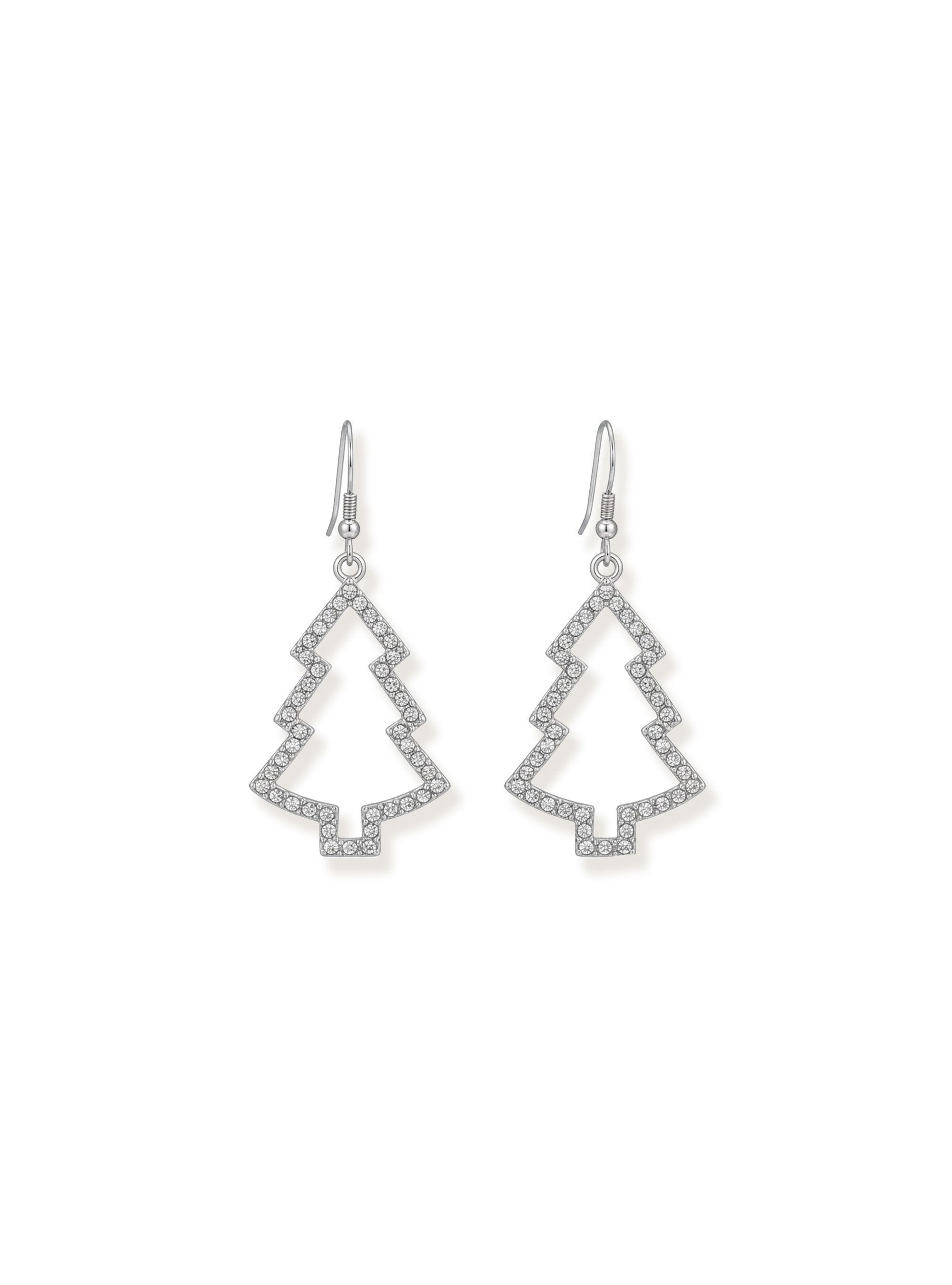 Earring, Crystal-White