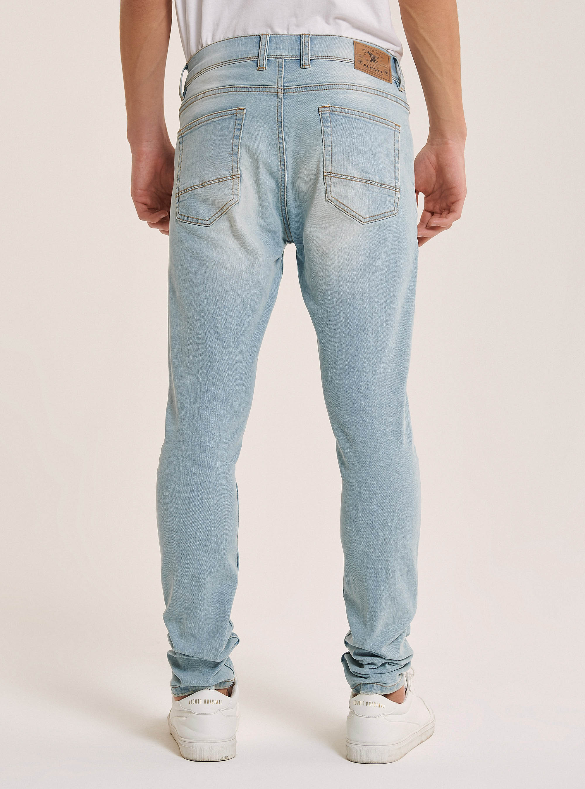 Jean en denim stretch super skinny, C272 BLUE