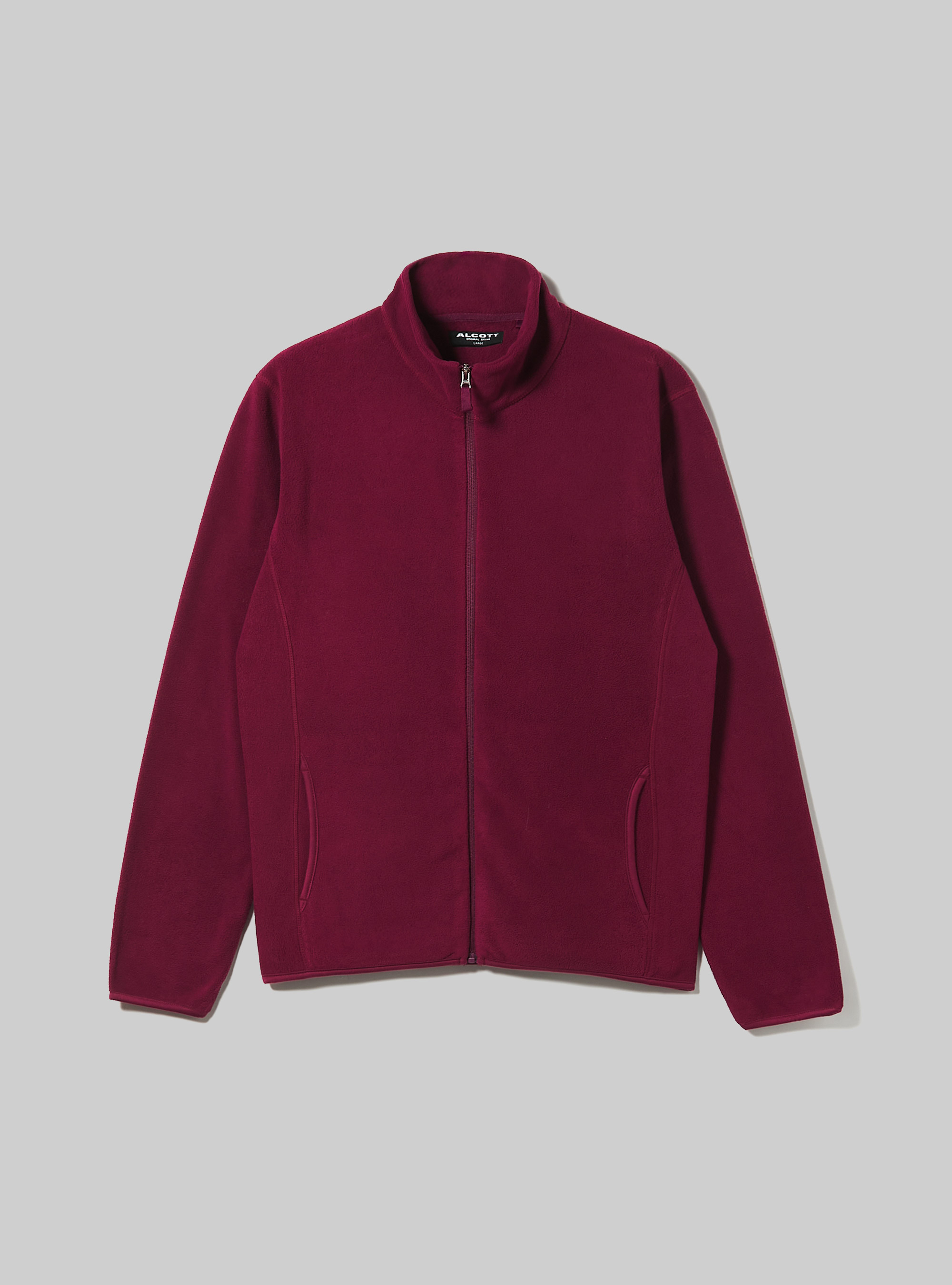 Cardigan polar fleece, BO2 BORDEAUX MEDIUM