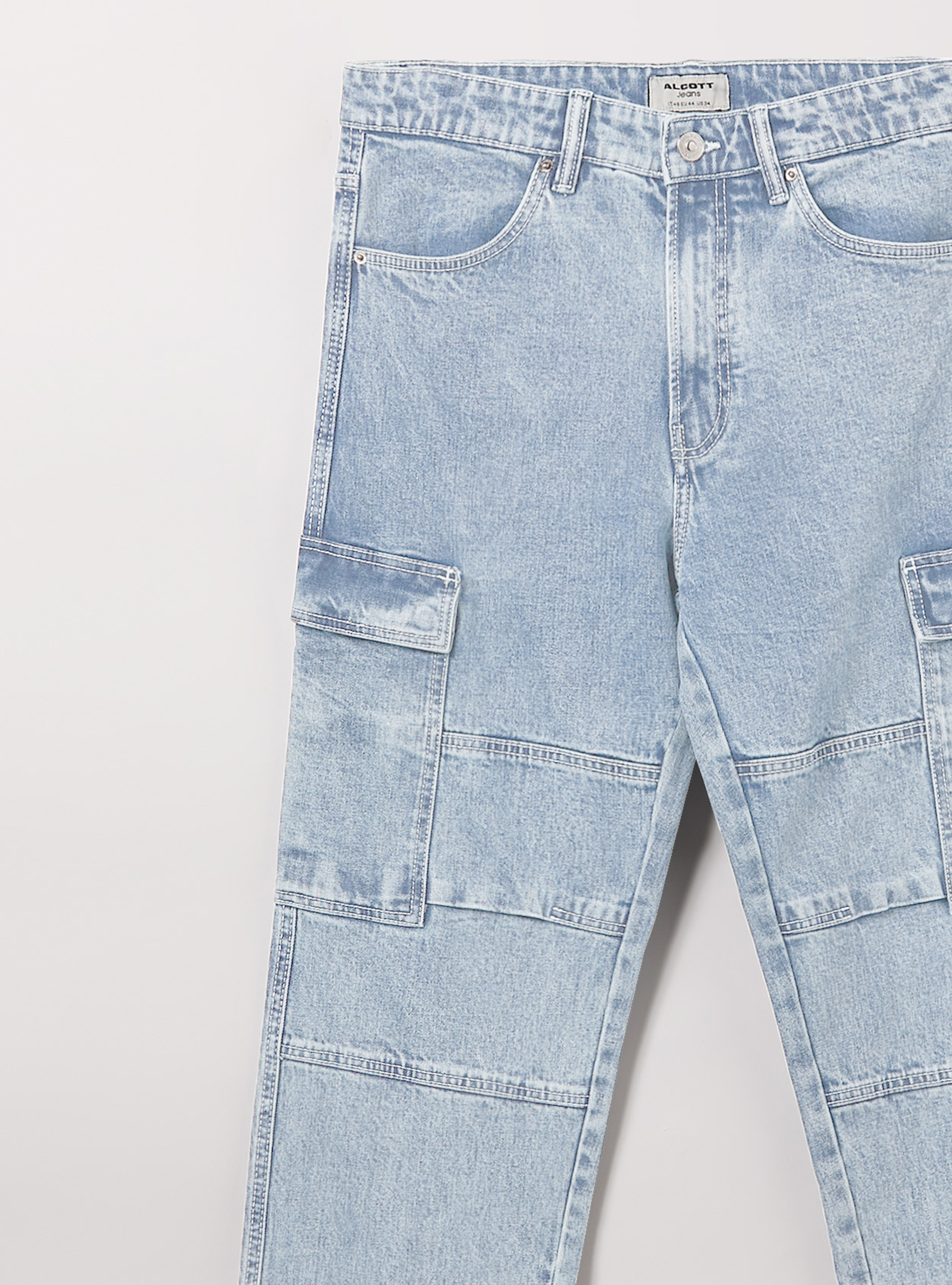 Cargo jeans, D005 LIGHT BLUE