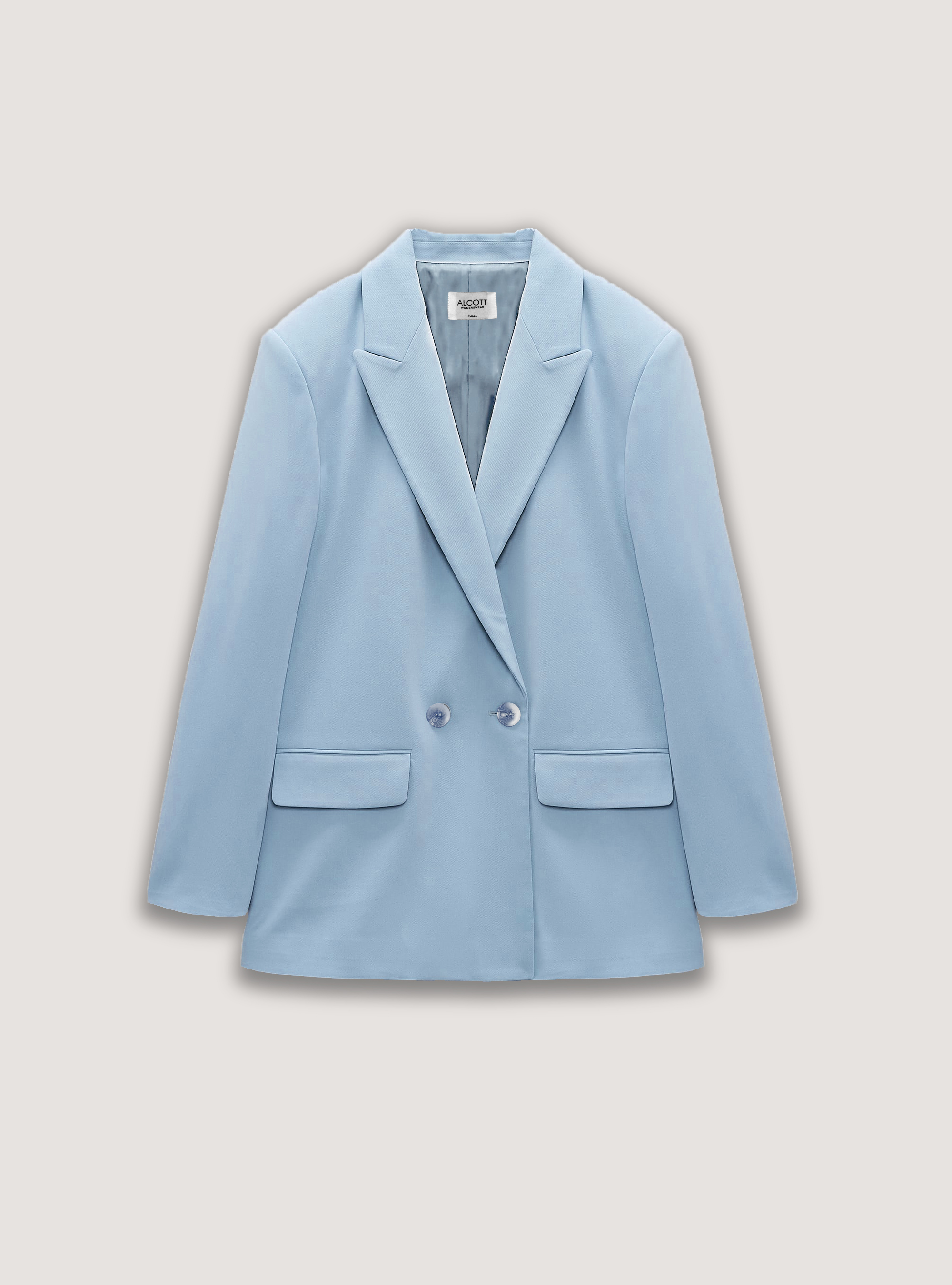 Oversized single breasted blazer, AZURE