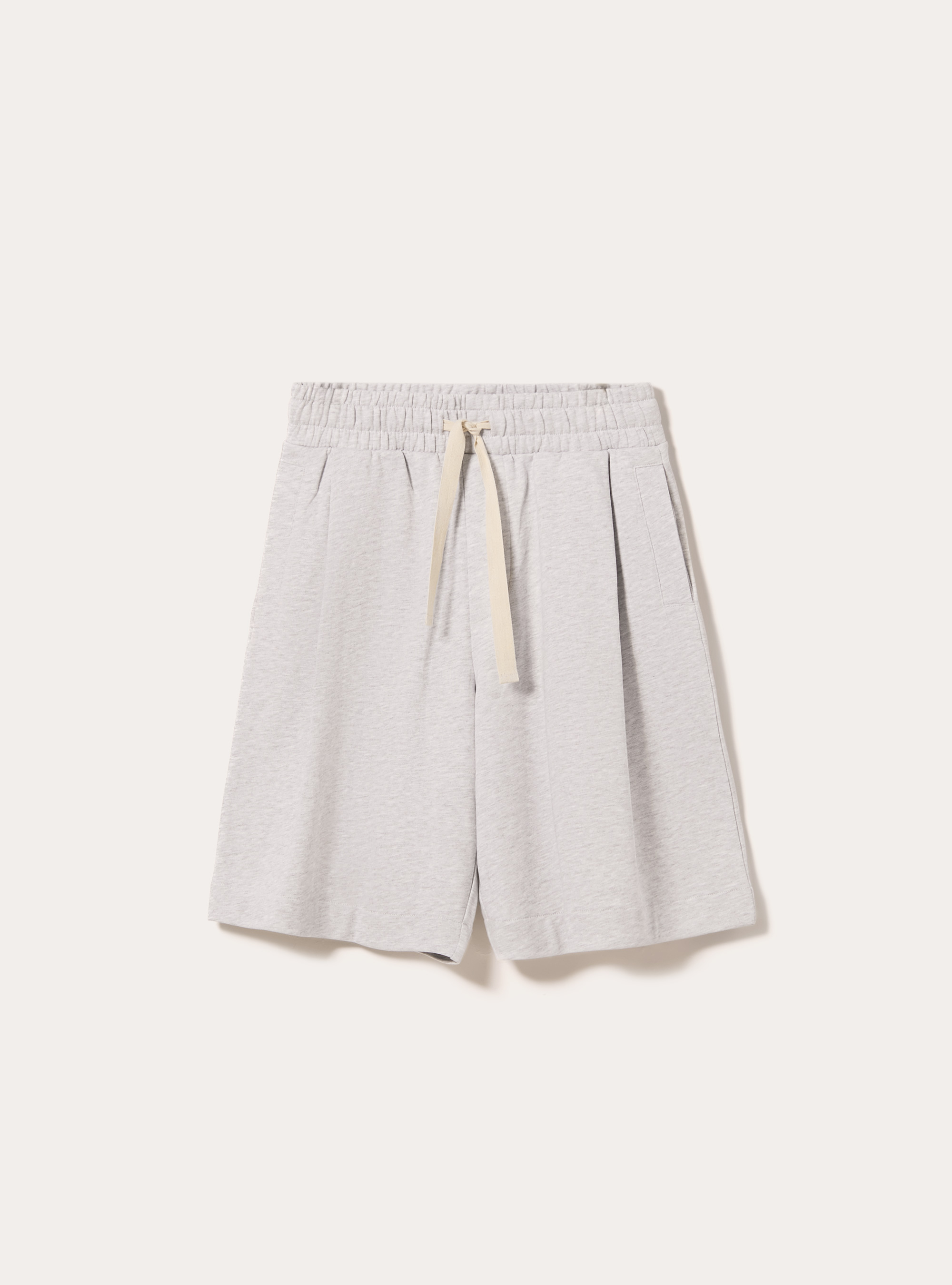 Bermudas de felpa de corte holgado, MGY3 GREY MEL LIGHT