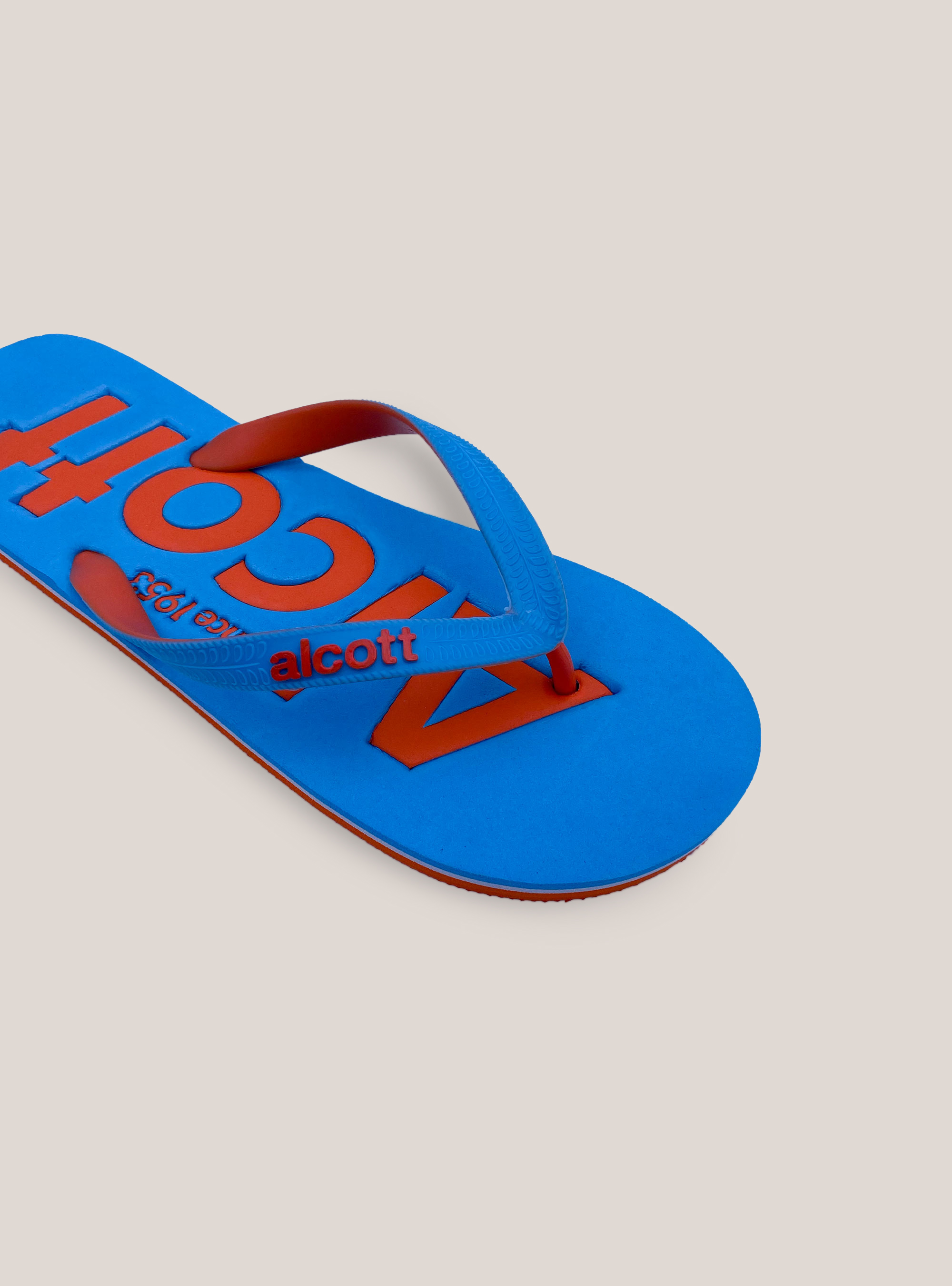 Infradito con logo, C257 TURQUOISE