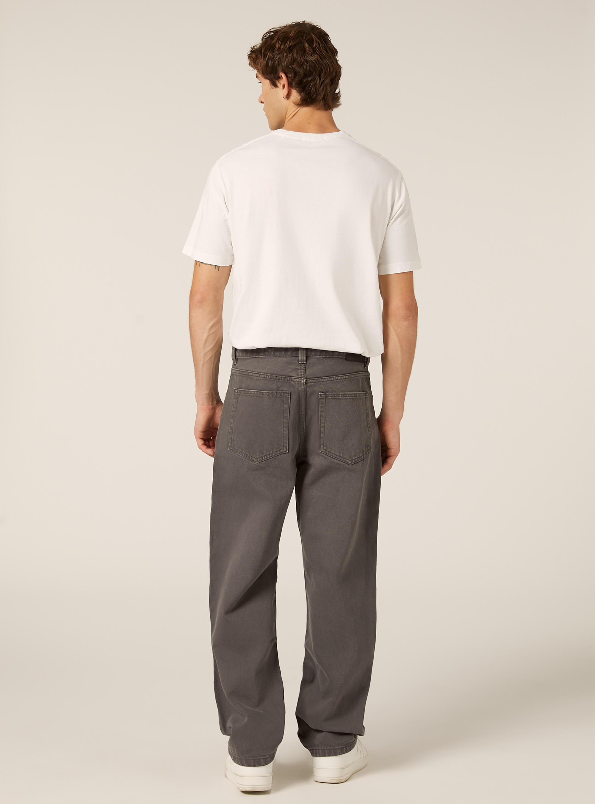 Tapered fit trousers, GY1 GREY DARK