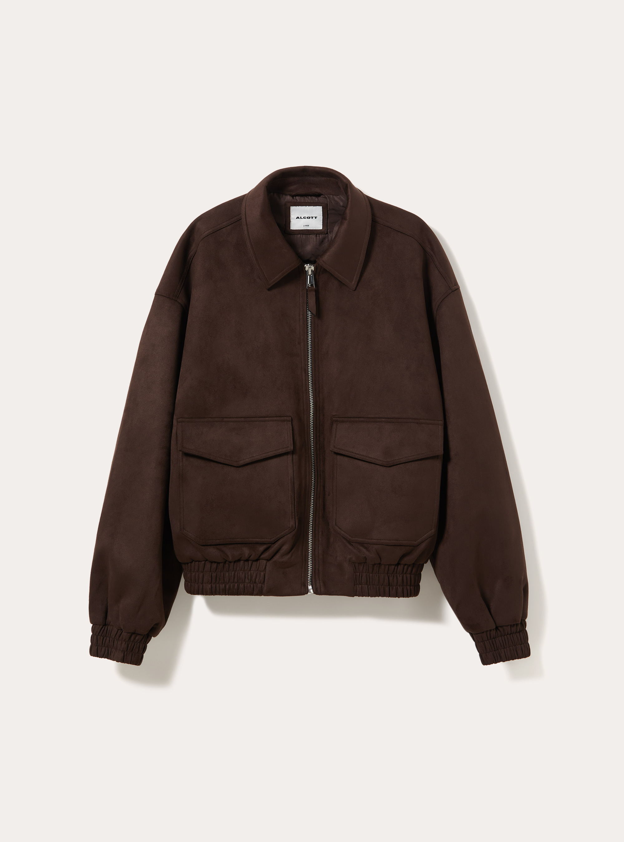 Bomber effetto camoscio boxy fit, BR1 BROWN DARK