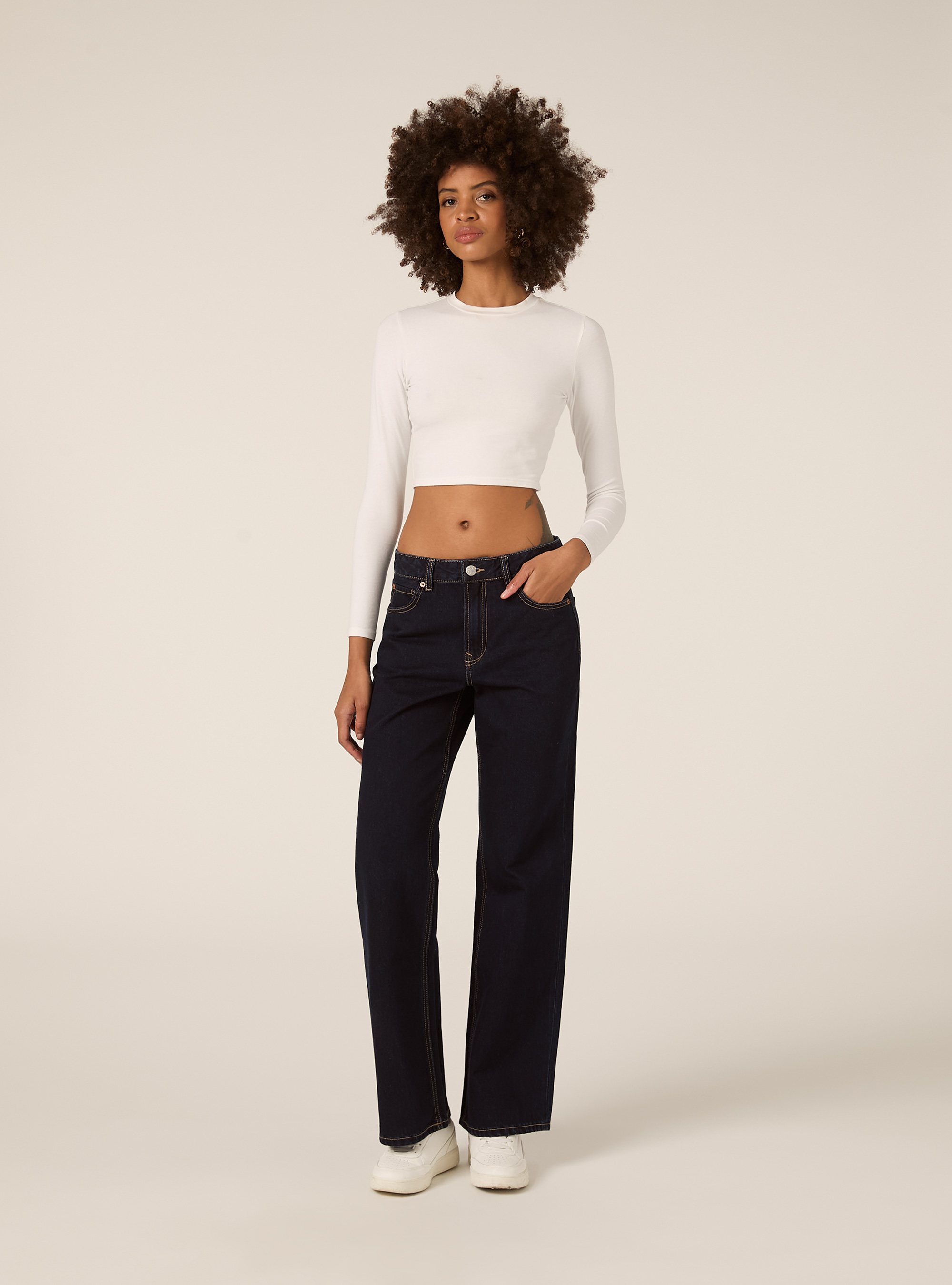 Vaqueros rectos, D001 DEEP BLUE