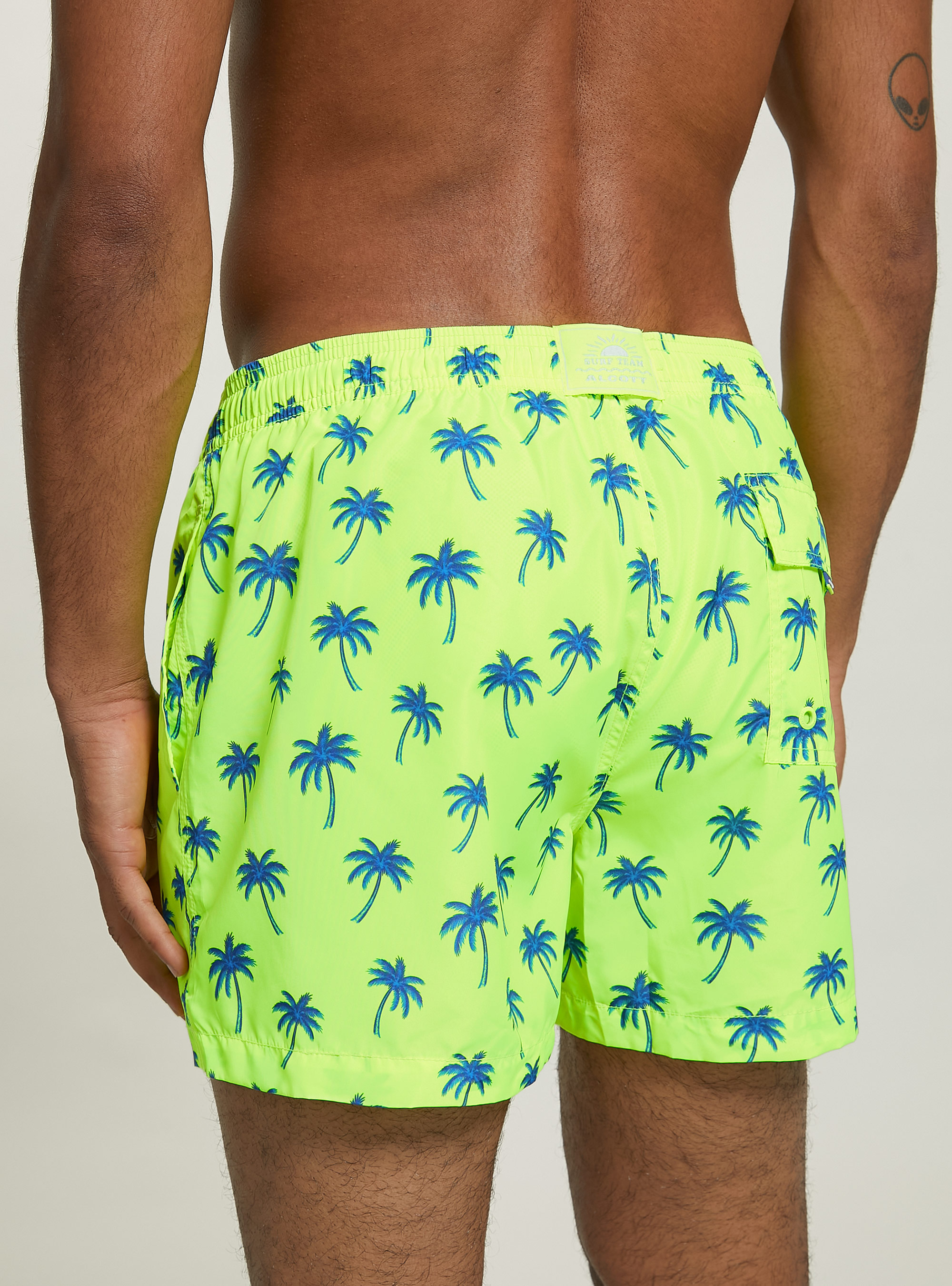 Printed swimming costume, PALMS