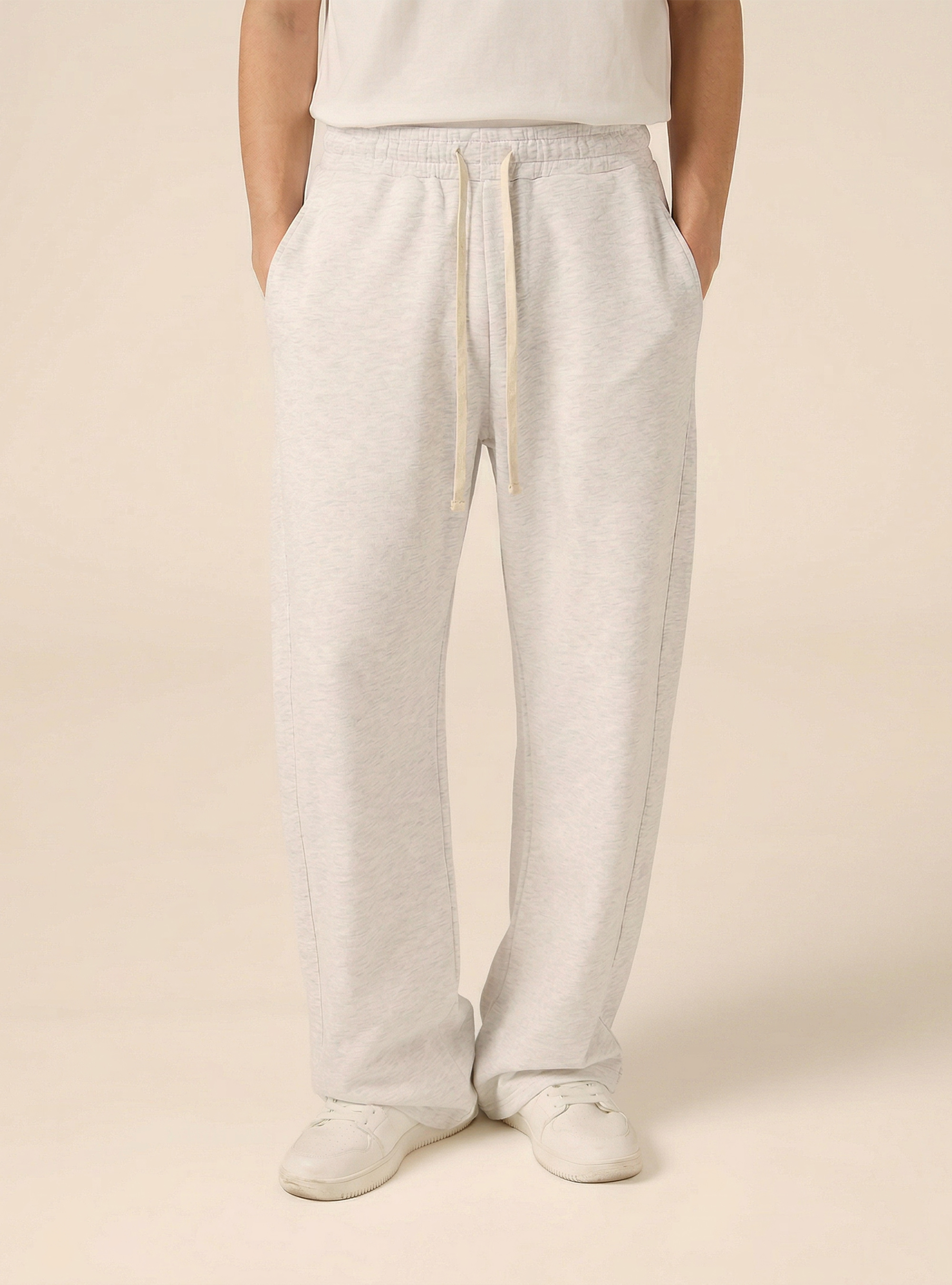 Jogger in felpa baloon fit, MGY3 GREY MEL LIGHT