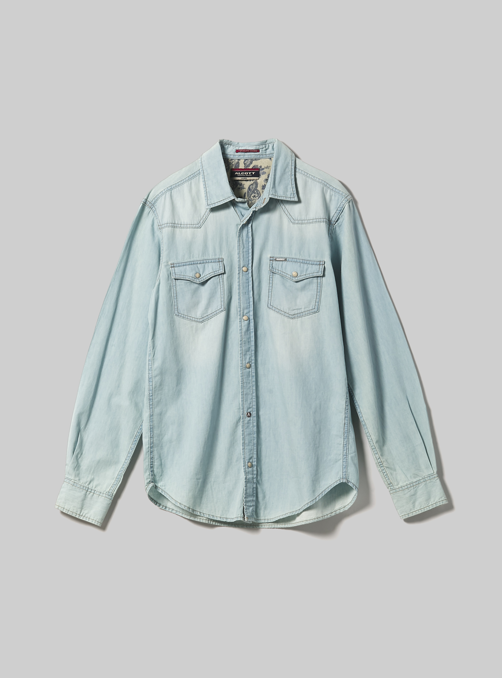 Camisa vaquera, AZUL