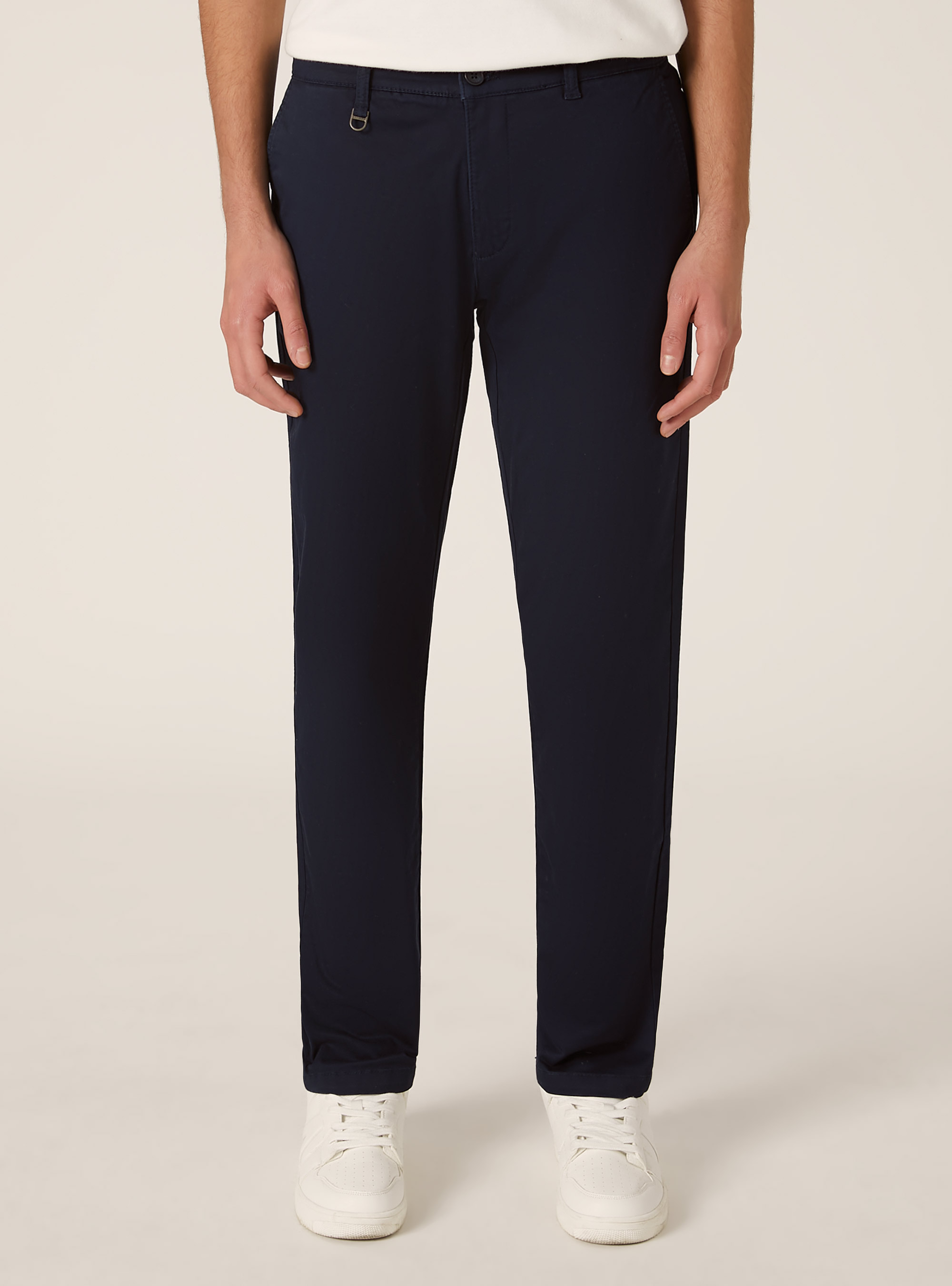Skinny fit stretch twill chinos, BL1 BLUE DARK
