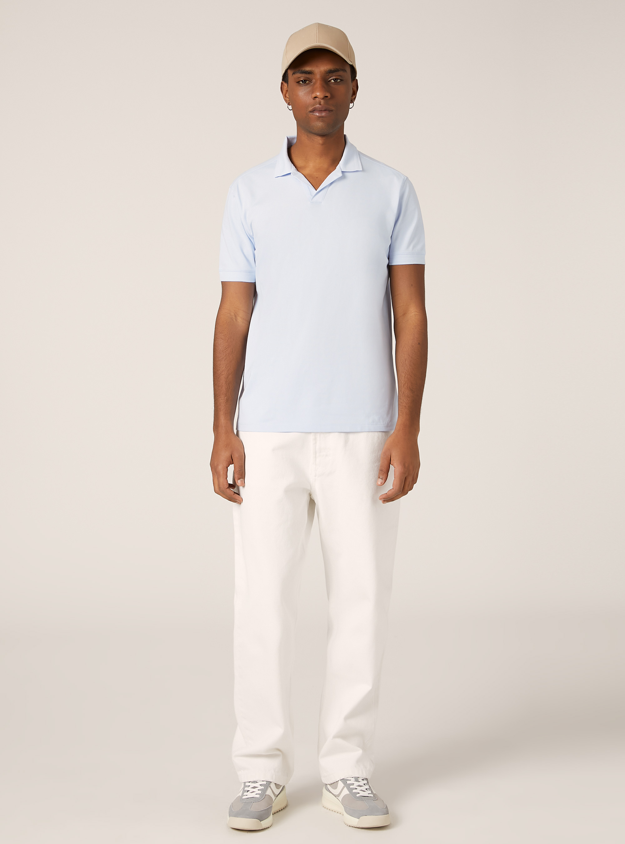 Polo in piquet aires performante  regular fit, AZ3 AZURE LIGHT