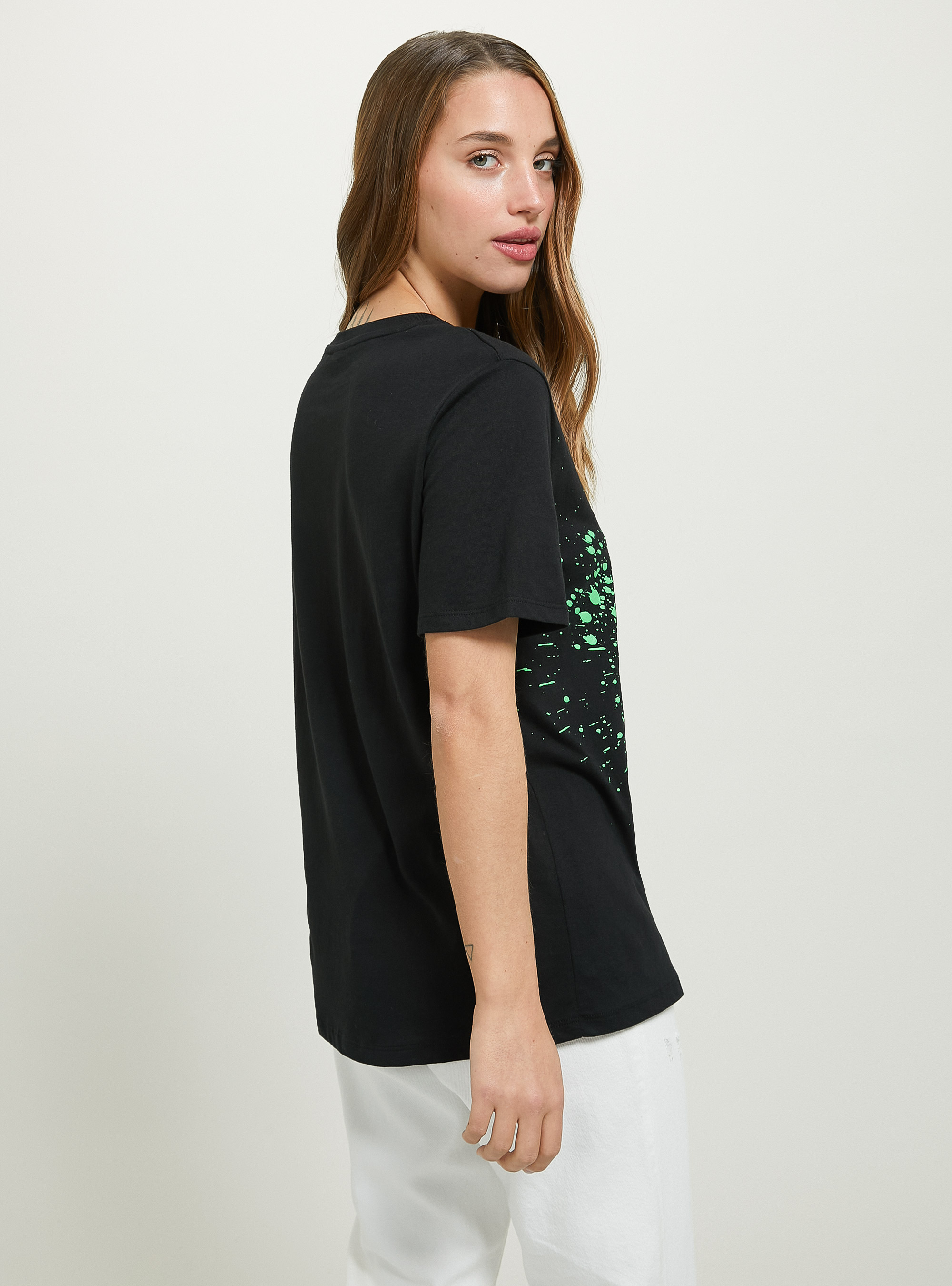 Badtz-Maru / Alcott T-shirt, BK1 BLACK