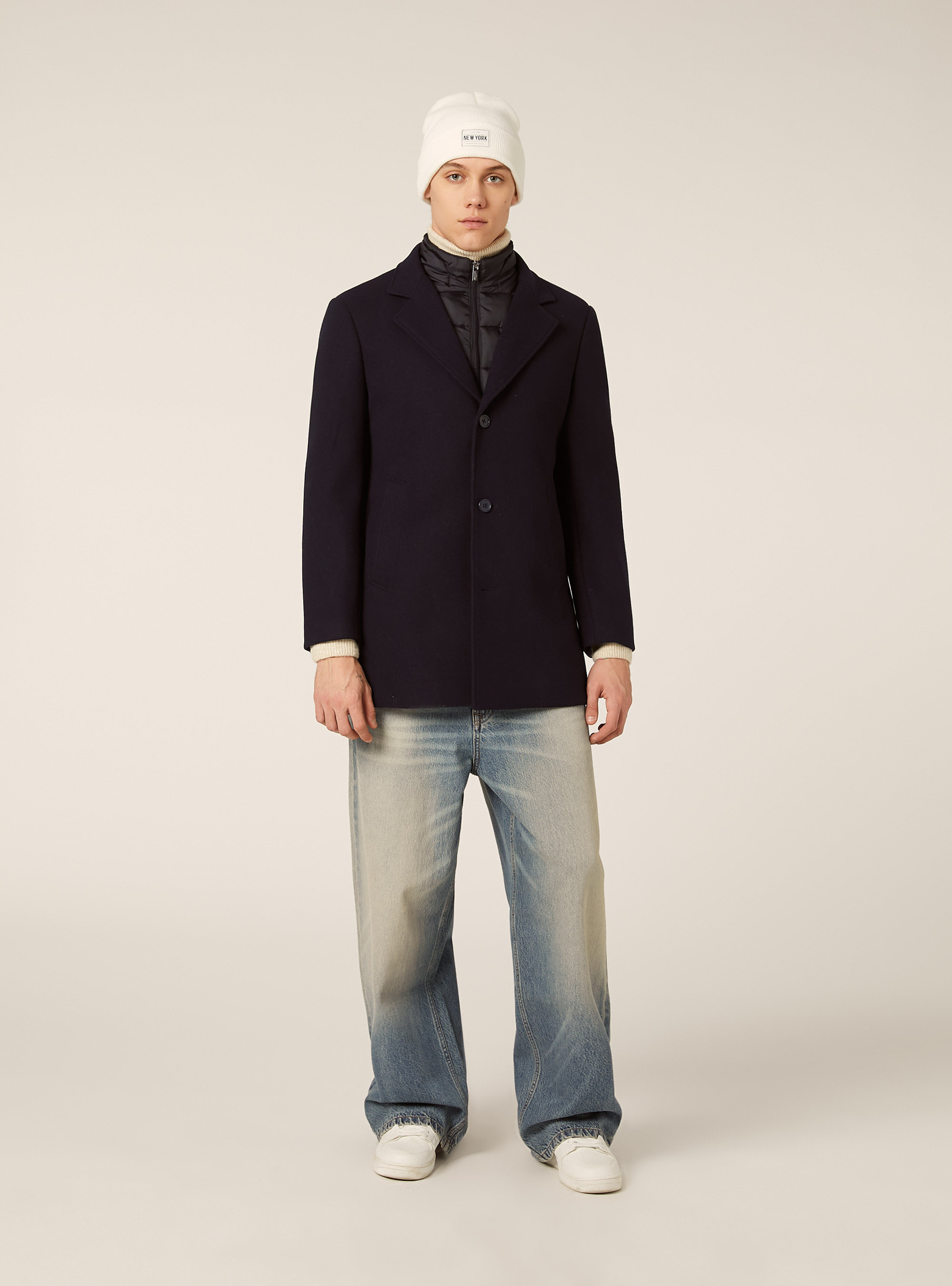 Cappotto con piumino removibile, NA1 NAVY DARK
